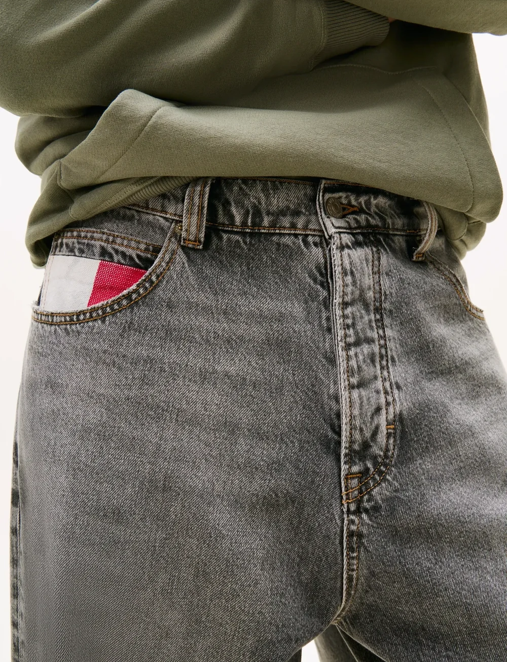 Tommy Jeans - THEO BAGGY RWB CBF DI6078 - loose jeans - denim grey - 3