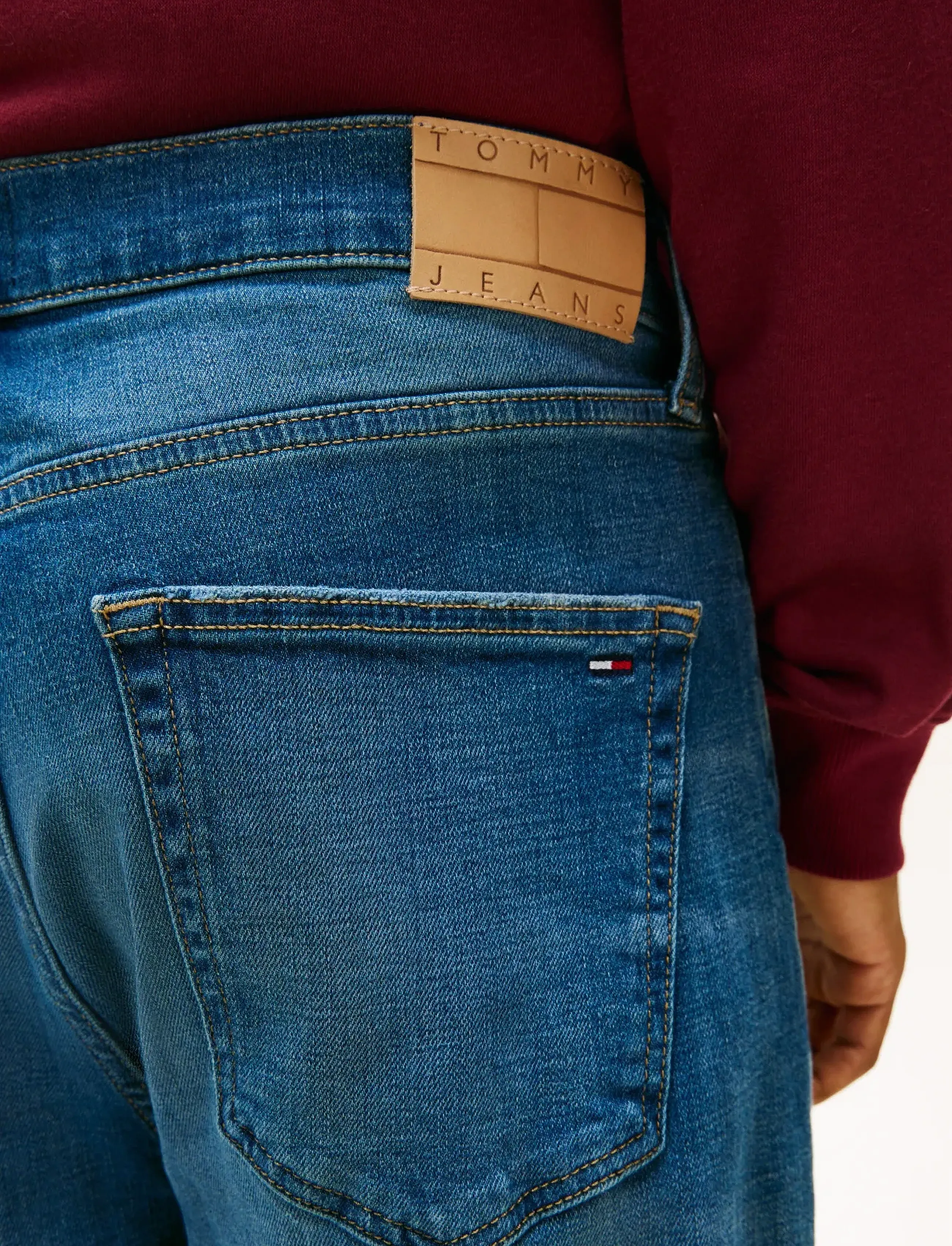Tommy Jeans - OTIS REGULAR STR CBF DI6163 - housut & farkut - denim dark - 3