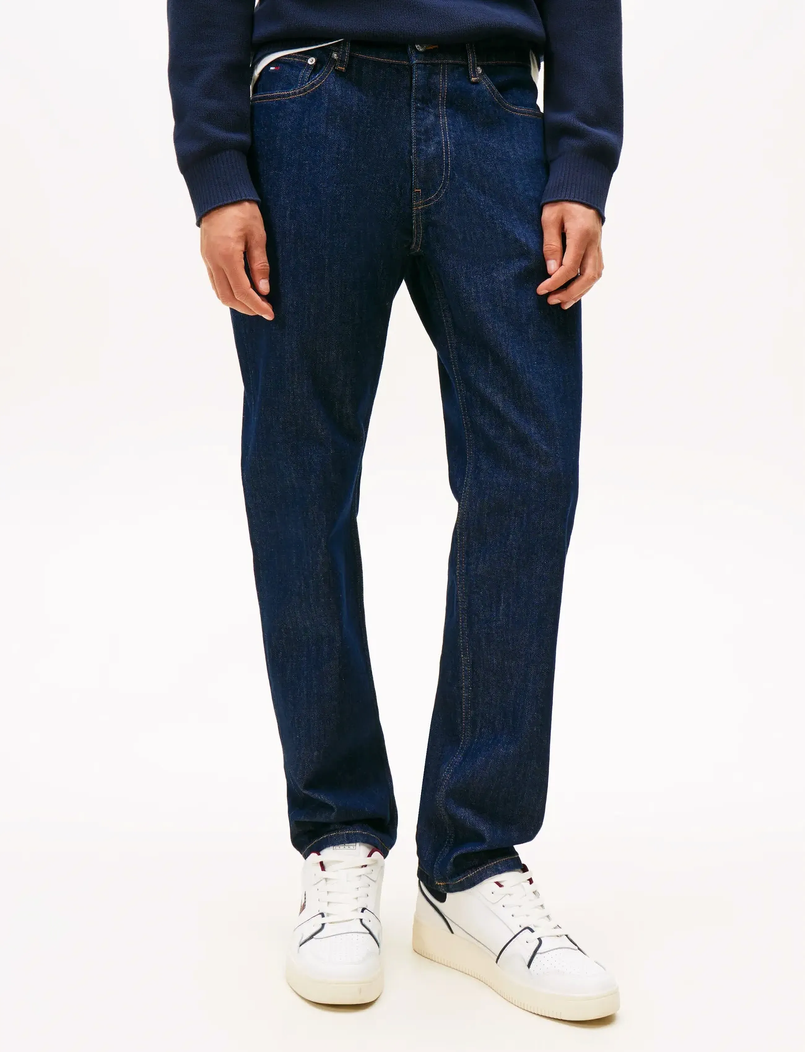 Tommy Jeans - RYAN SLIM STRAIGHT DI4156 - slim-gallabuxur - denim dark - 4