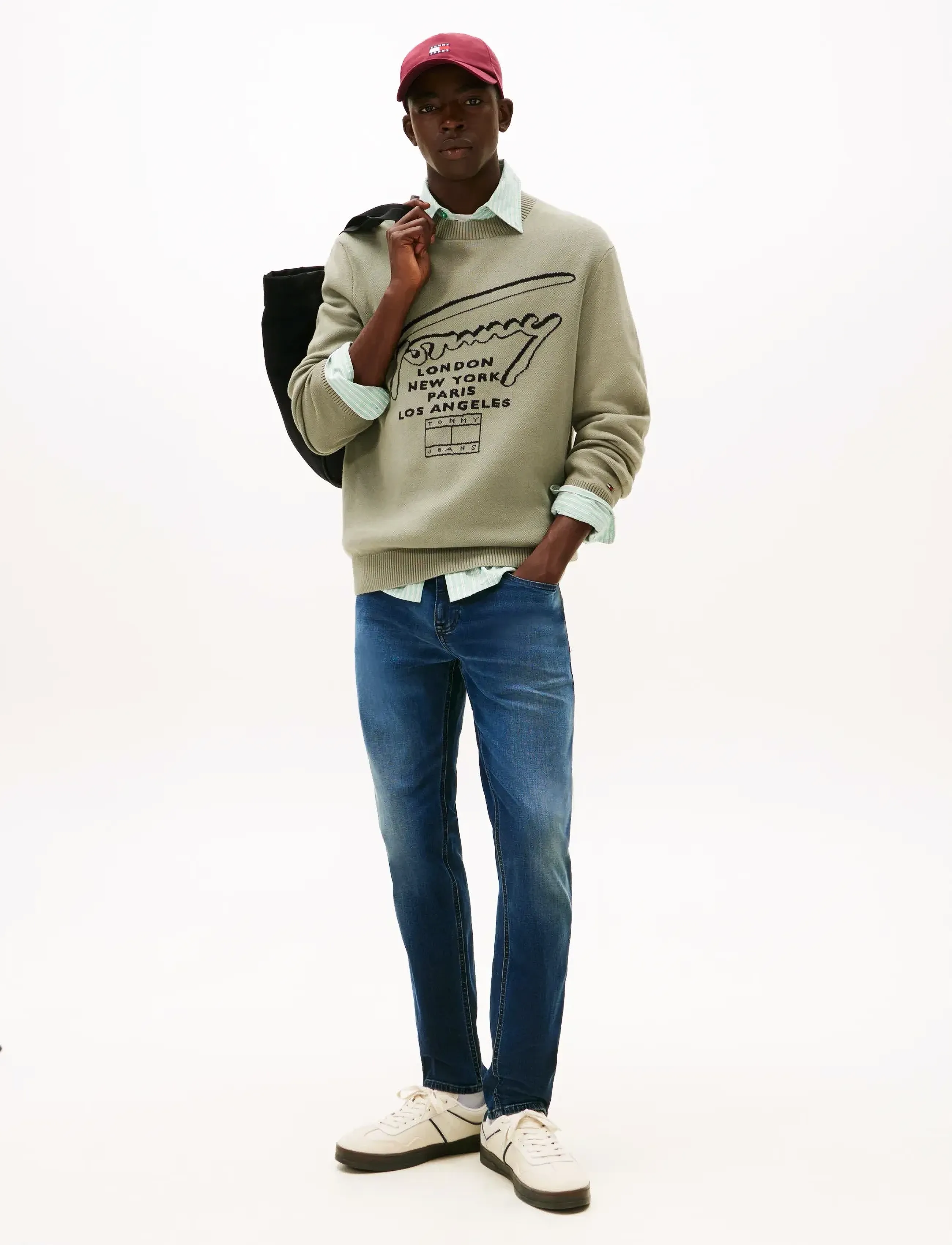 Tommy Jeans AUSTIN SLIM TPRD DI1263 - Tommy Hilfiger - DENIM DARK / blue
