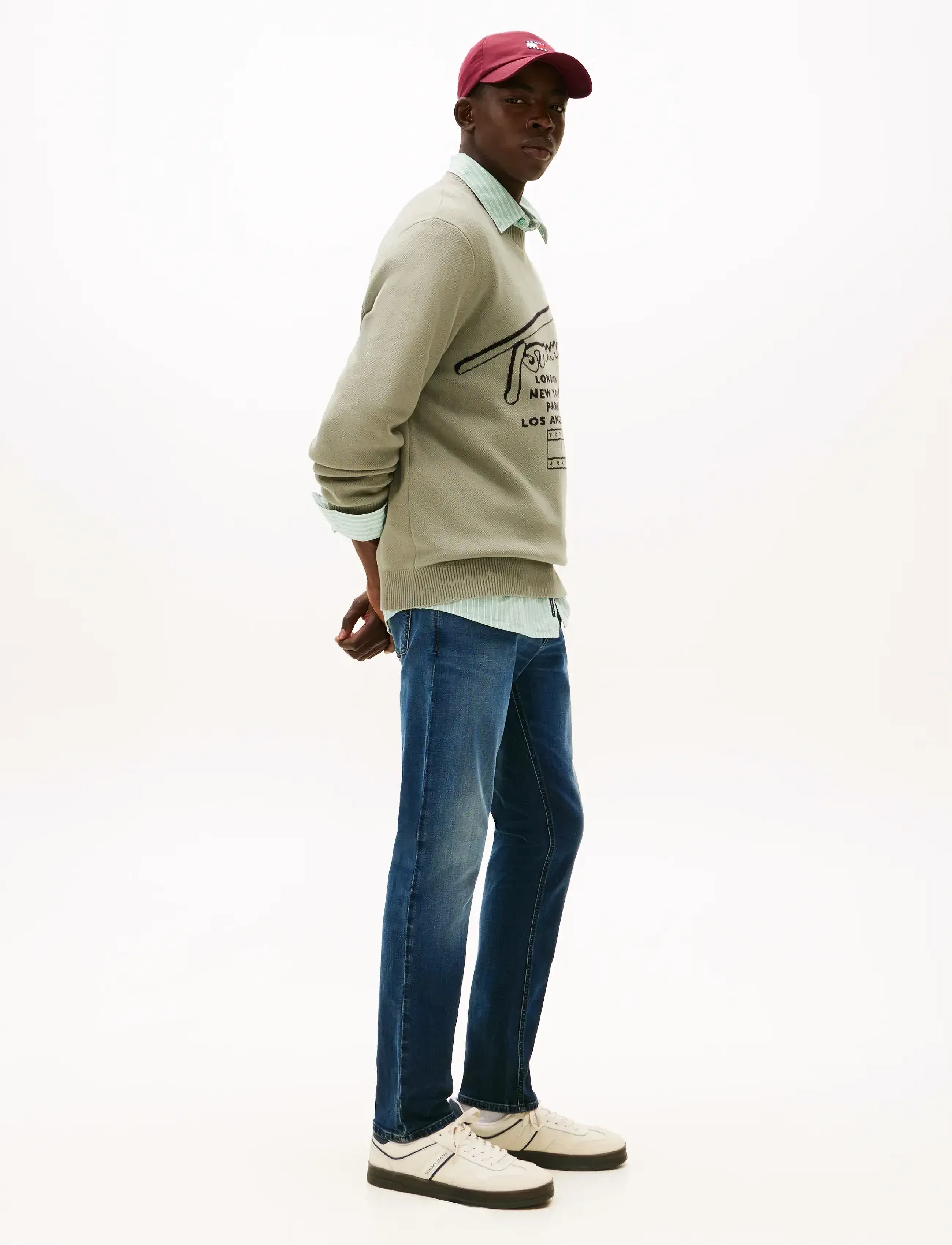 Tommy Jeans - AUSTIN SLIM TPRD DI1263 - slim-gallabuxur - denim dark - 2