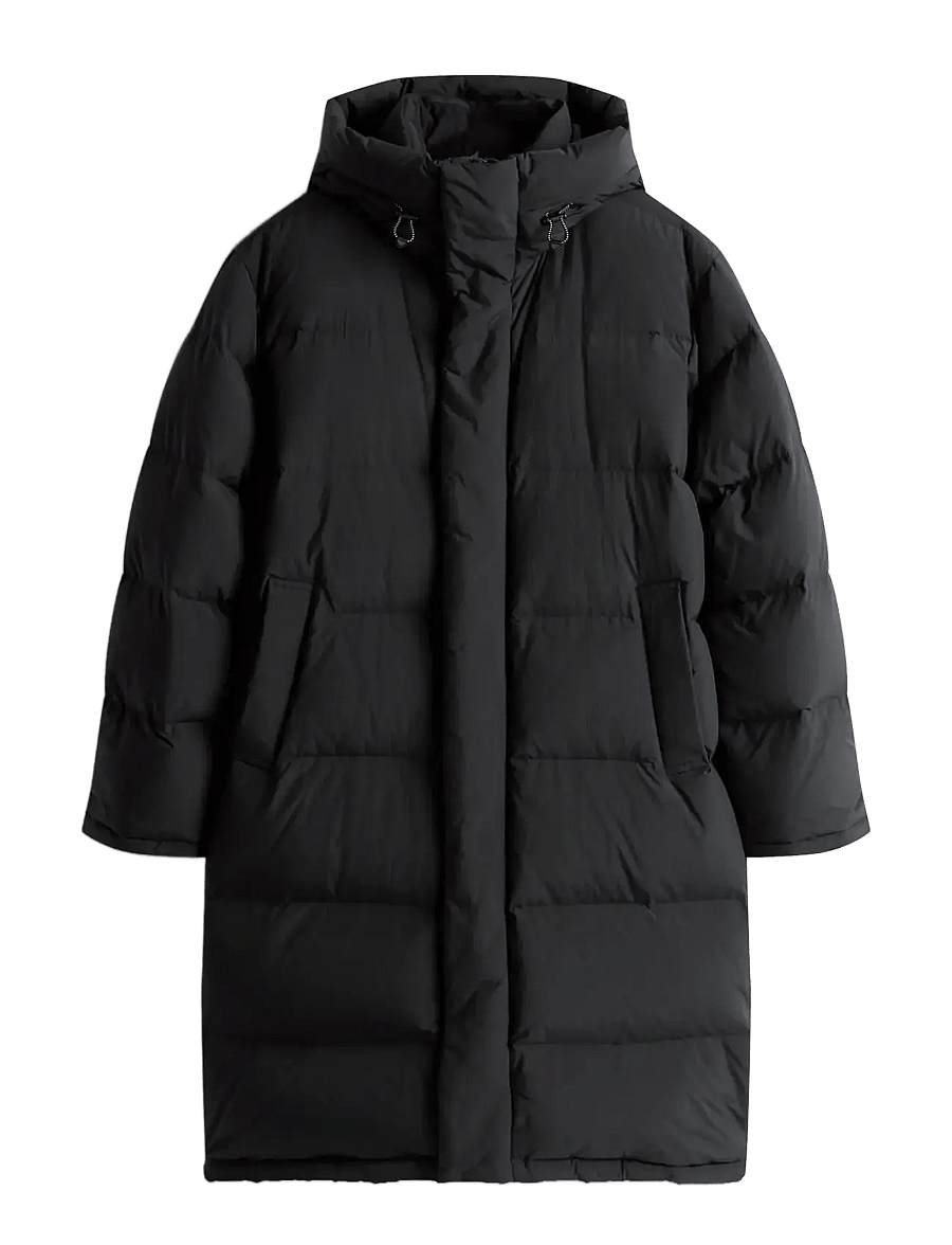 Tommy Jeans - TJM HOODED DOWN MAXI PUFFER - vestes matelassées - black - 1