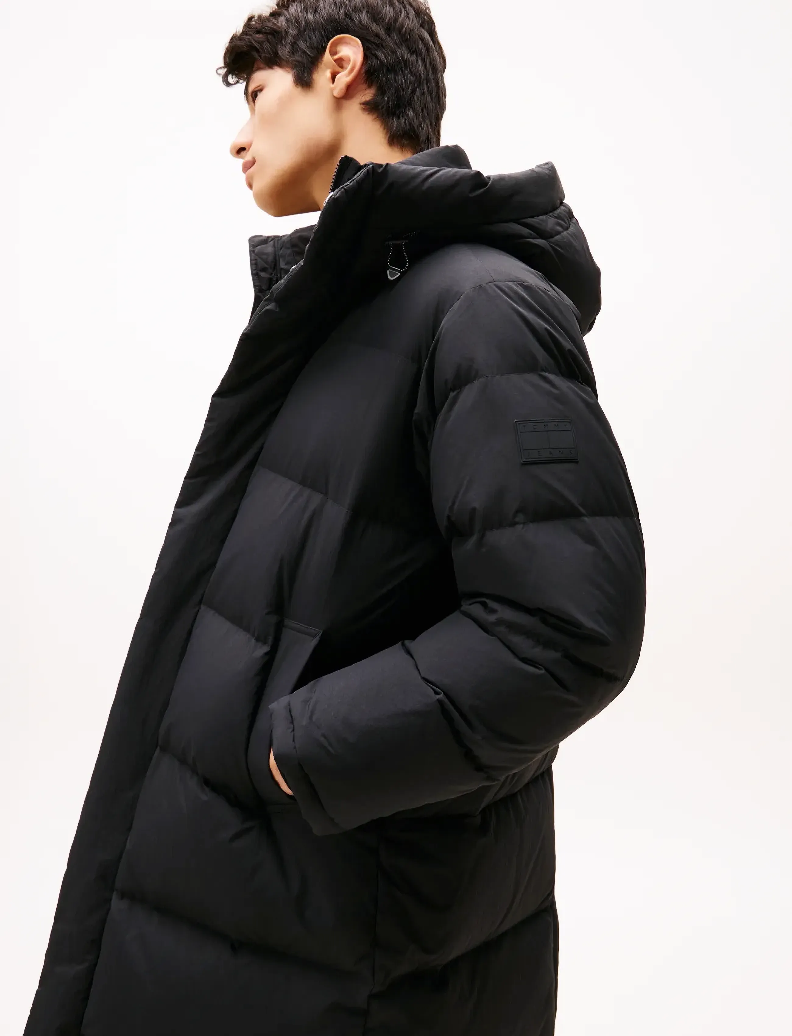 Tommy Jeans - TJM HOODED DOWN MAXI PUFFER - down jackets - black - 2