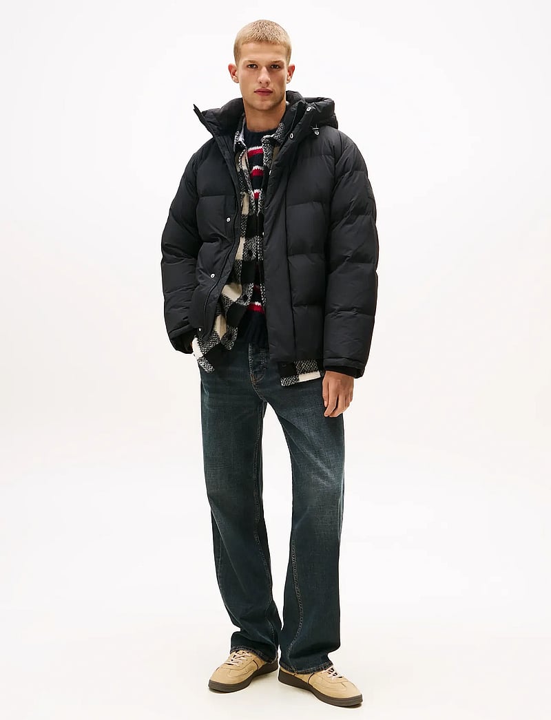 Tommy Jeans - TJM HOODED DOWN PUFFER - vestes matelassées - black - 2
