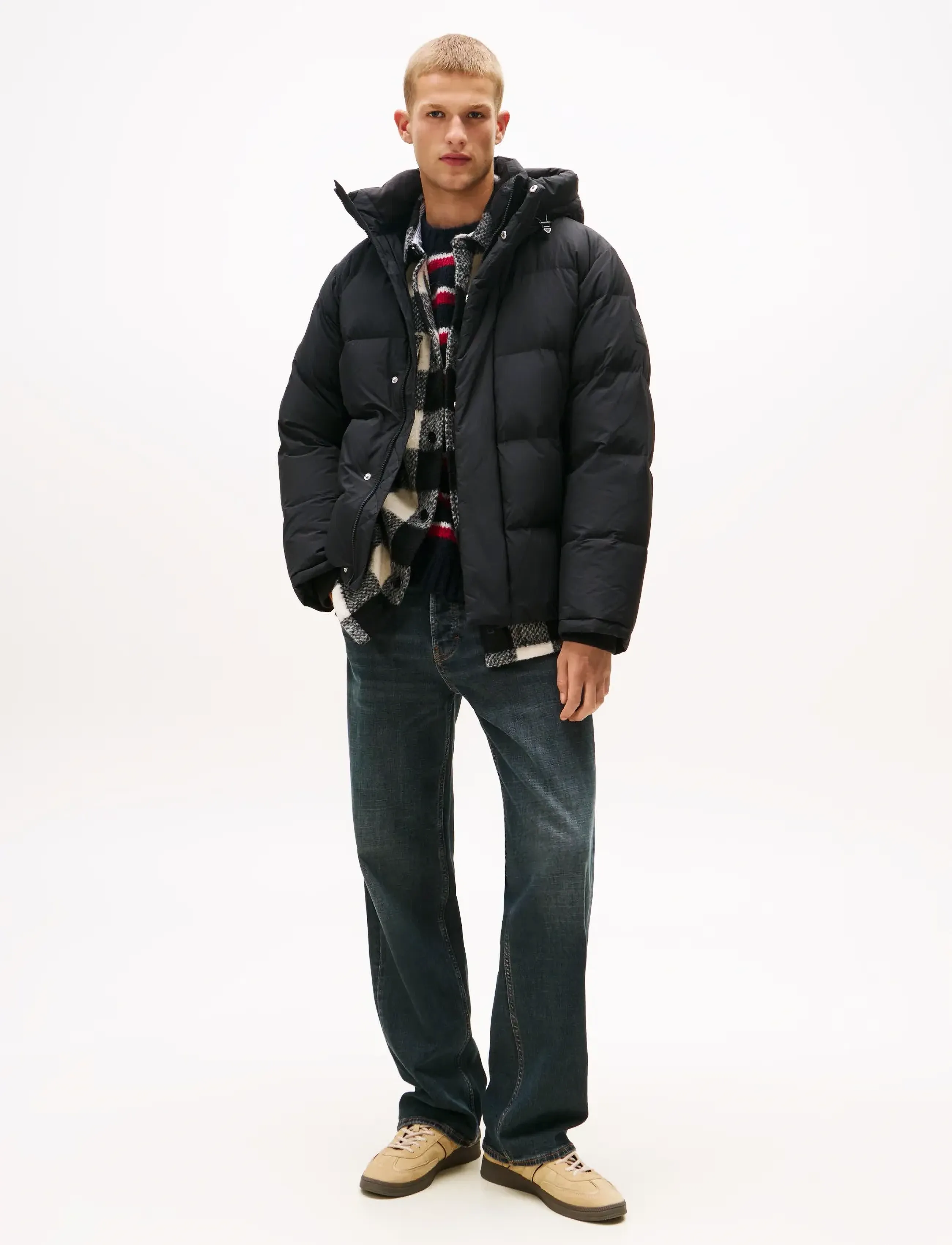 Tommy Jeans - TJM HOODED DOWN PUFFER - untuvatakit - black - 2