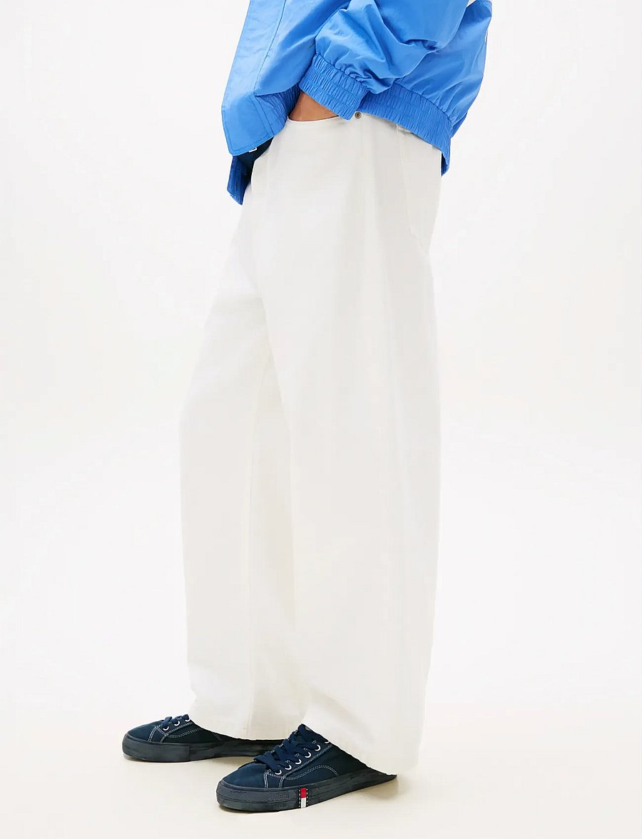 Tommy Jeans - THEO BAGGY CBF FLG BJ6099 - loose jeans - denim white - 0
