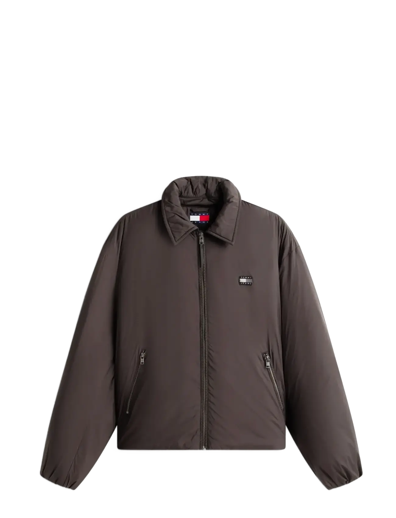 Tommy Jeans TJM PADDED COLLAR JACKET - Overtøj - BLACK / brown