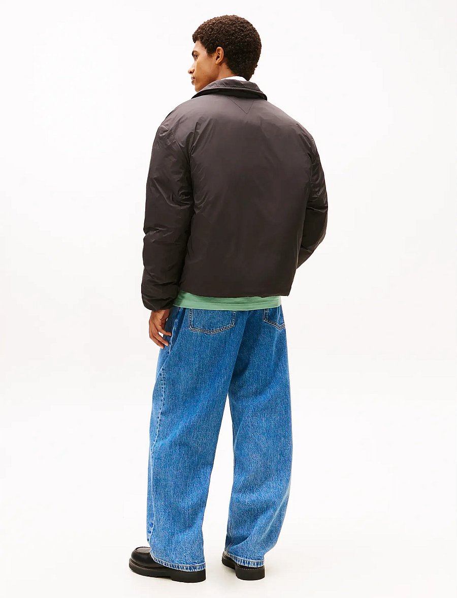 Tommy Jeans - TJM PADDED COLLAR JACKET - dūnu jakas - black - 2