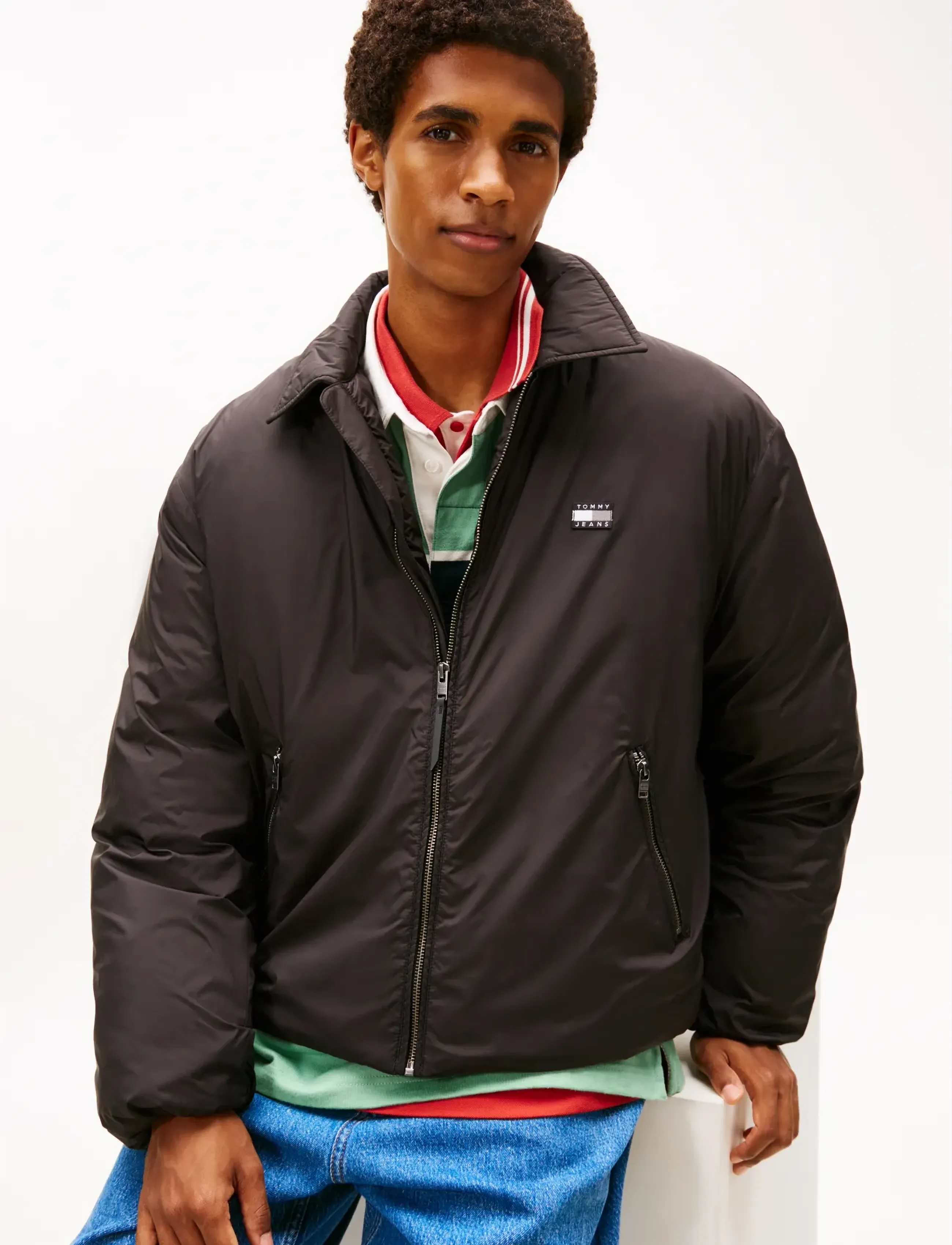 Tommy Jeans - TJM PADDED COLLAR JACKET - dunjakker - black - 5