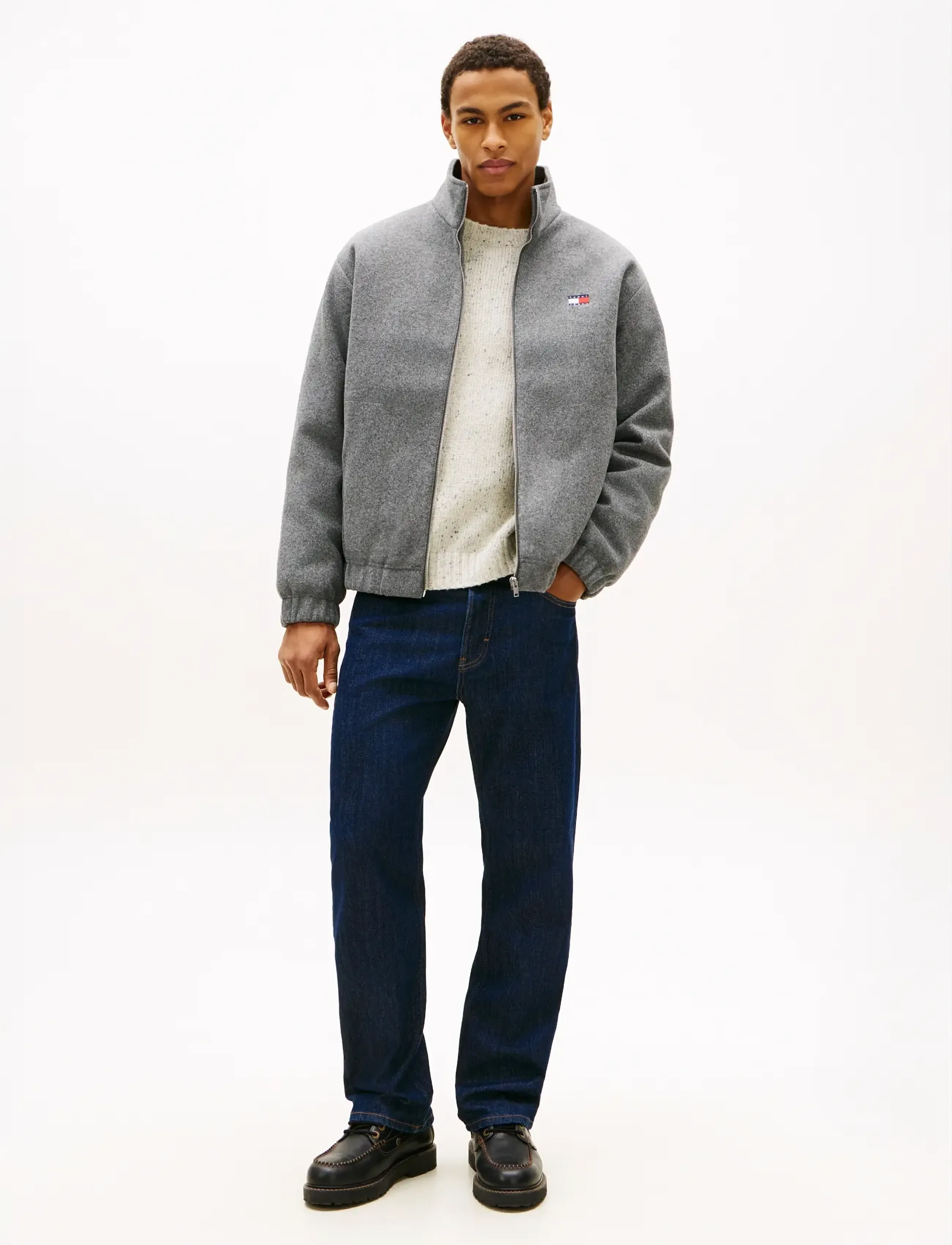 Tommy Jeans - TJM ESSENTIAL WOOL PADDED JACKET - joped - mid grey heather - 4