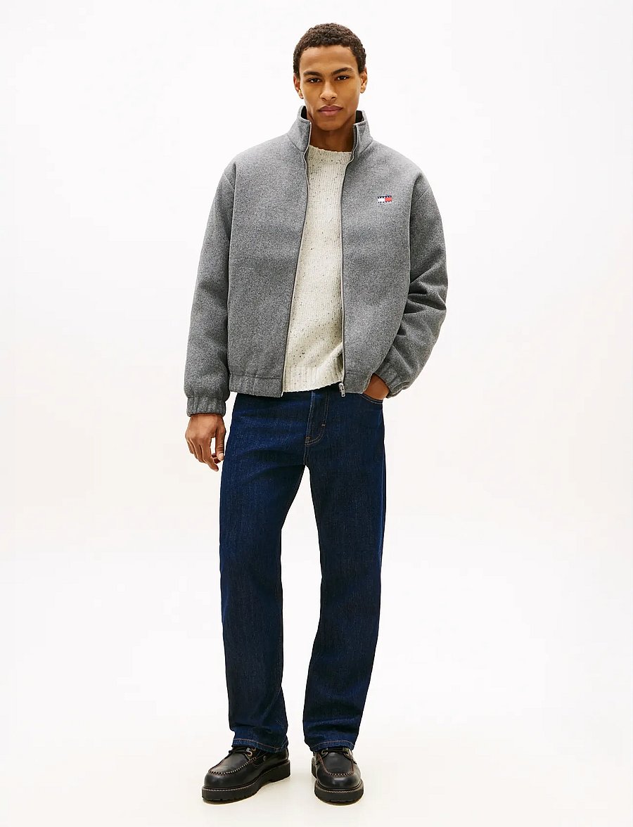 Tommy Jeans - TJM ESSENTIAL WOOL PADDED JACKET - jackets - mid grey heather - 4