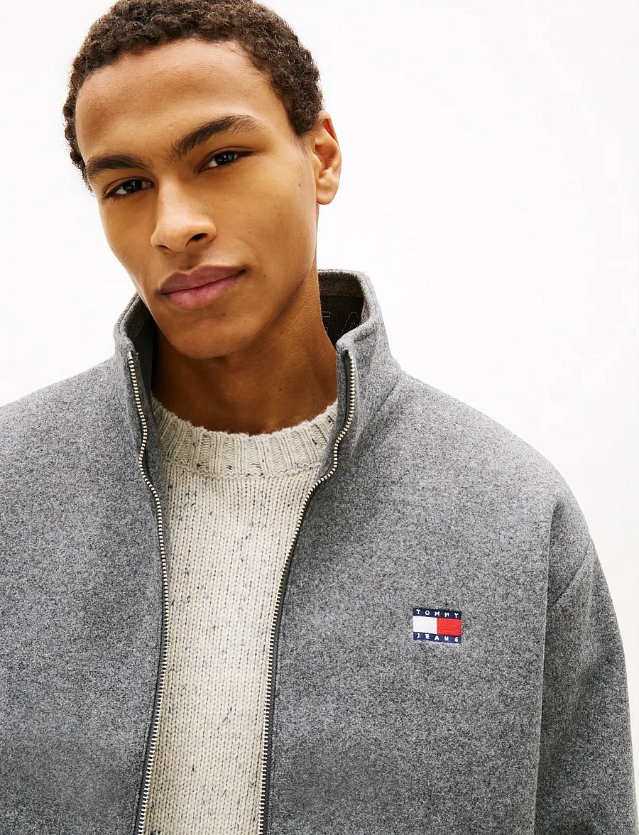 Tommy Jeans - TJM ESSENTIAL WOOL PADDED JACKET - jackets - mid grey heather - 5