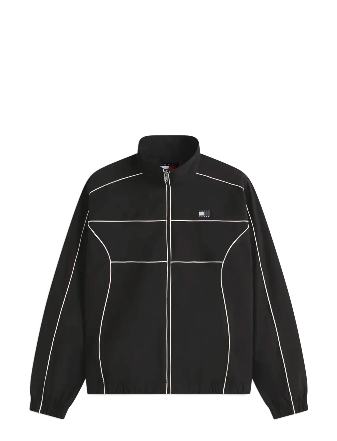Tommy Jeans TJM PIPING DETAIL FLAG JACKET - Tommy Jeans - BLACK / black