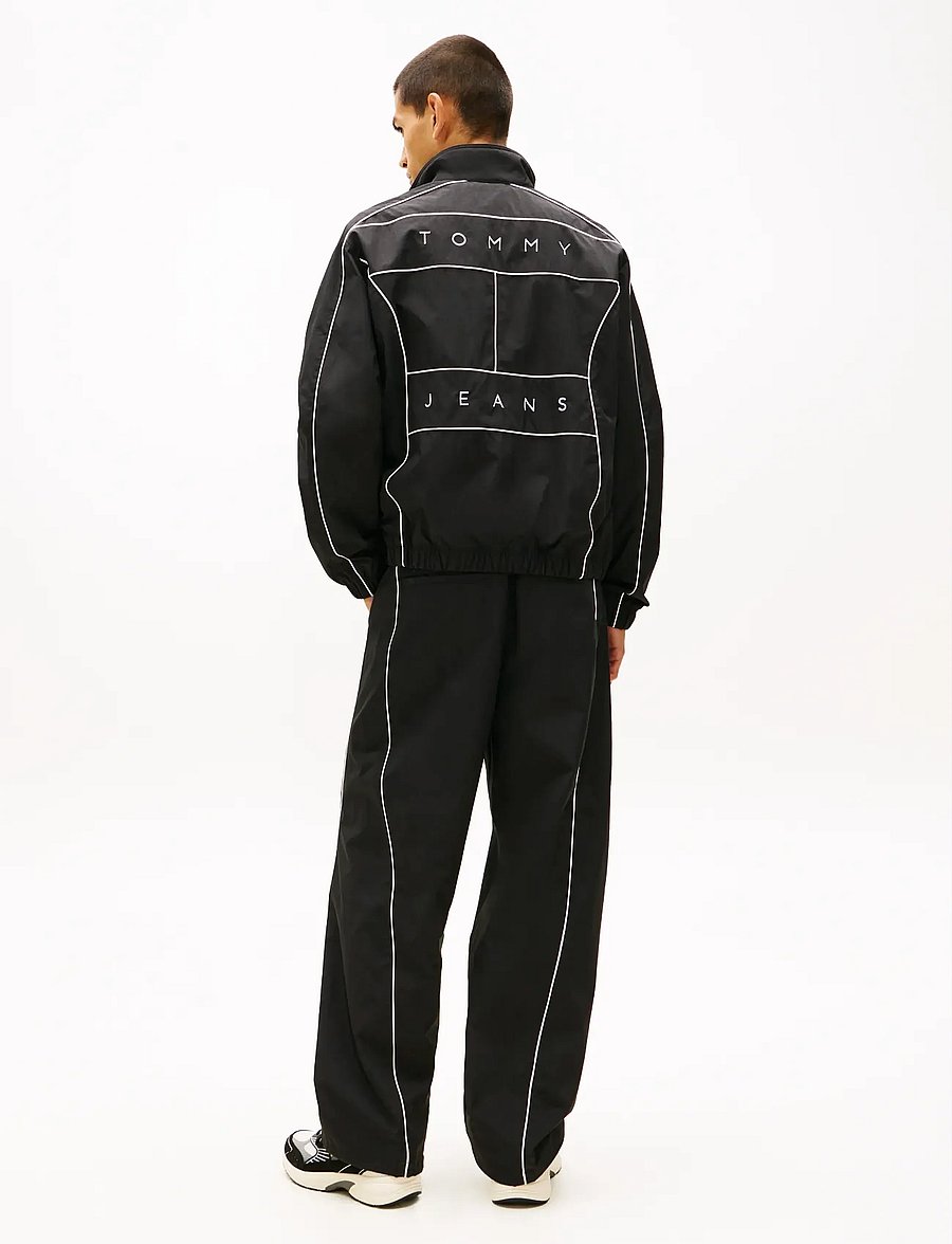 Tommy Jeans - TJM PIPING DETAIL FLAG JACKET - sügisjoped - black - 2
