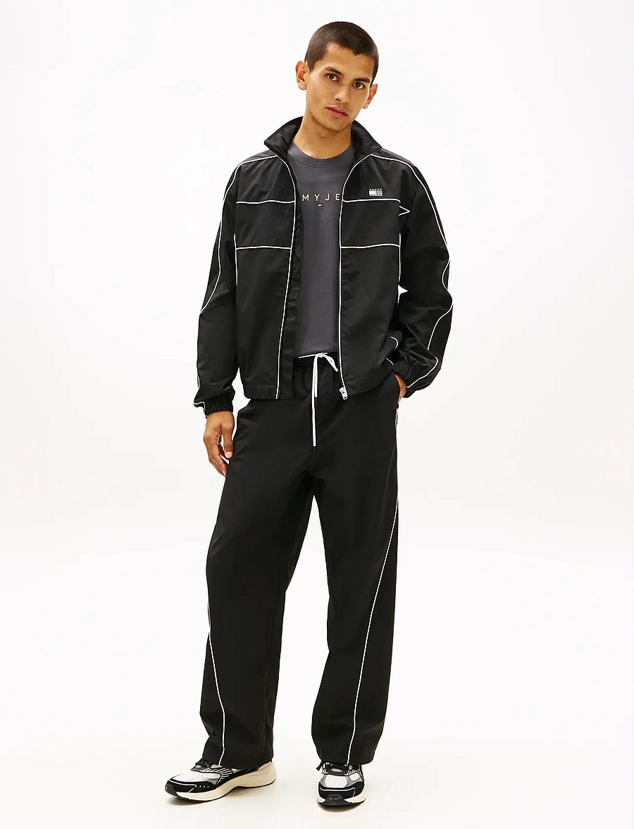 Tommy Jeans - TJM PIPING DETAIL FLAG JACKET - sügisjoped - black - 3
