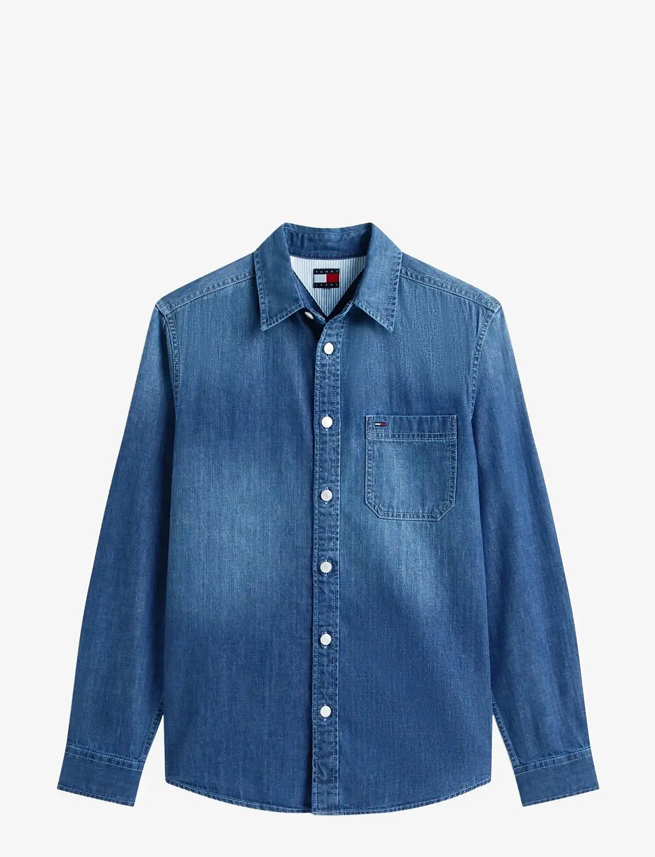 Tommy Jeans - TJM DENIM REGULAR FIT SHIRT EXT - jeanshemden - denim dark - 1