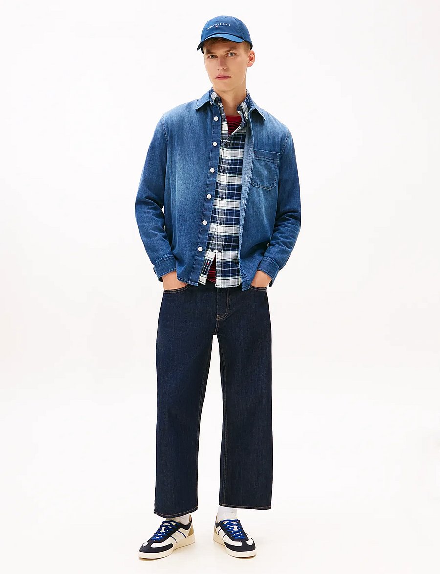 Tommy Jeans - TJM DENIM REGULAR FIT SHIRT EXT - jeanshemden - denim dark - 2