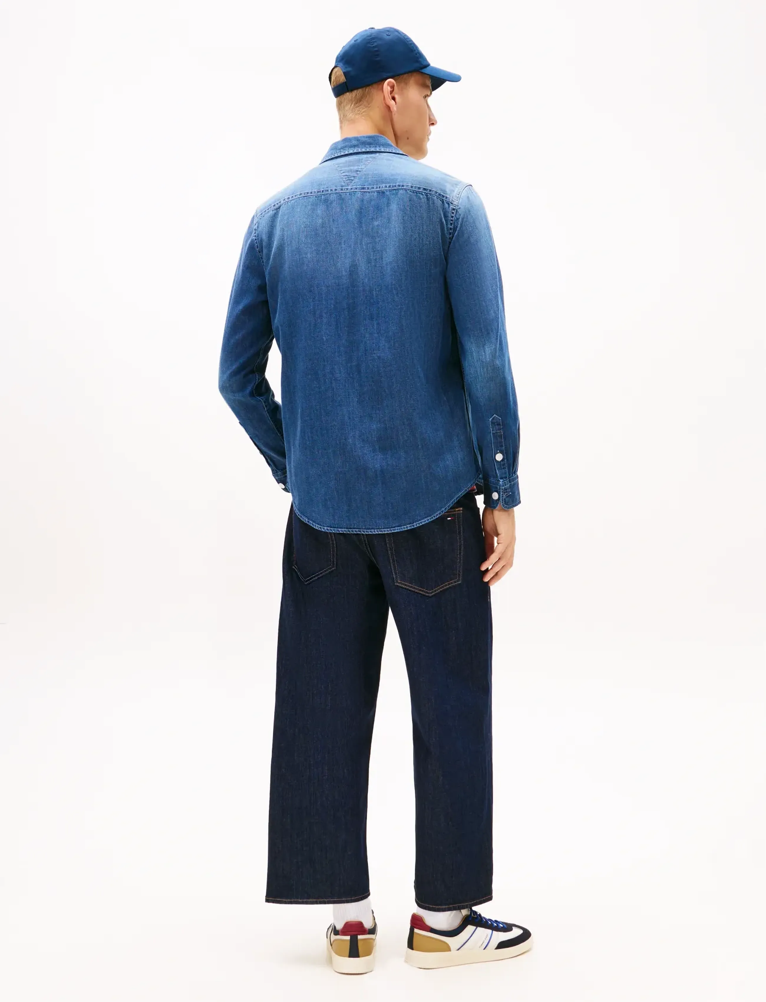 Tommy Jeans - TJM DENIM REGULAR FIT SHIRT EXT - teksasärgid - denim dark - 3