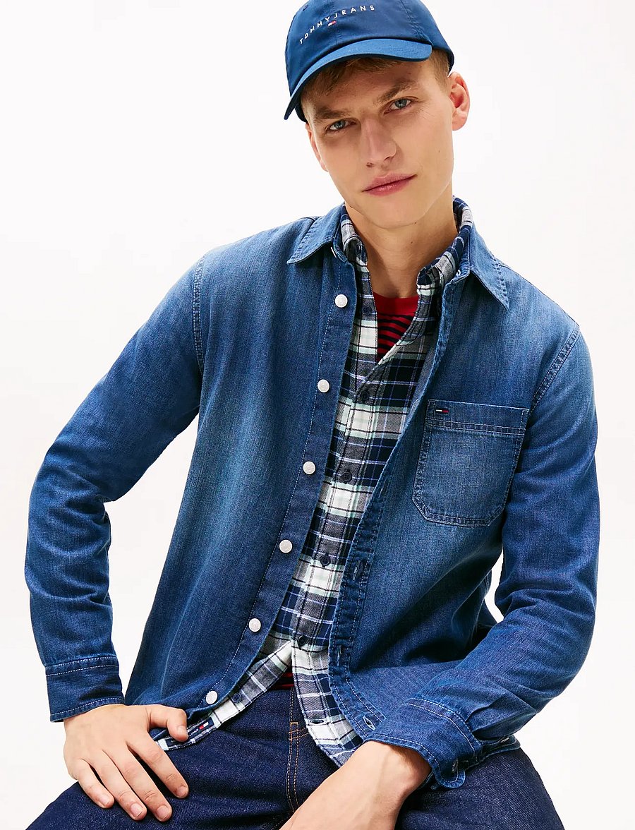 Tommy Jeans - TJM DENIM REGULAR FIT SHIRT EXT - jeanshemden - denim dark - 4