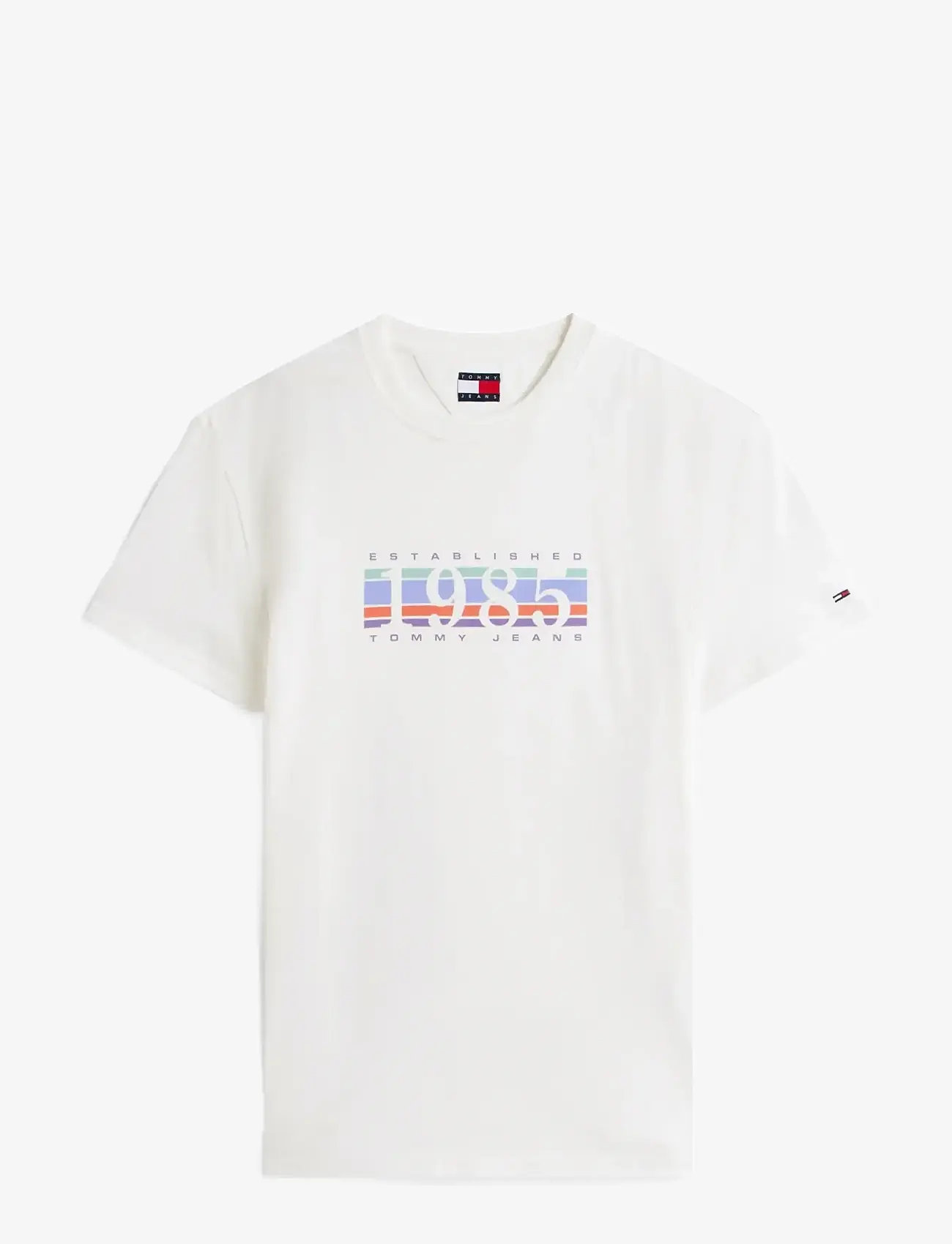 Tommy Jeans - TJM REG 1985 DNA GRAPH SS T EXT - t-shirts à manches courtes - ecru - 1