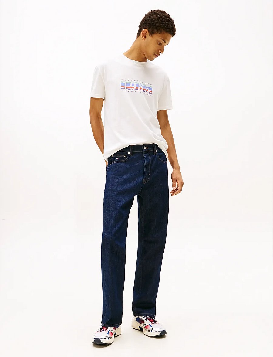 Tommy Jeans - TJM REG 1985 DNA GRAPH SS T EXT - kortærmede t-shirts - ecru - 2
