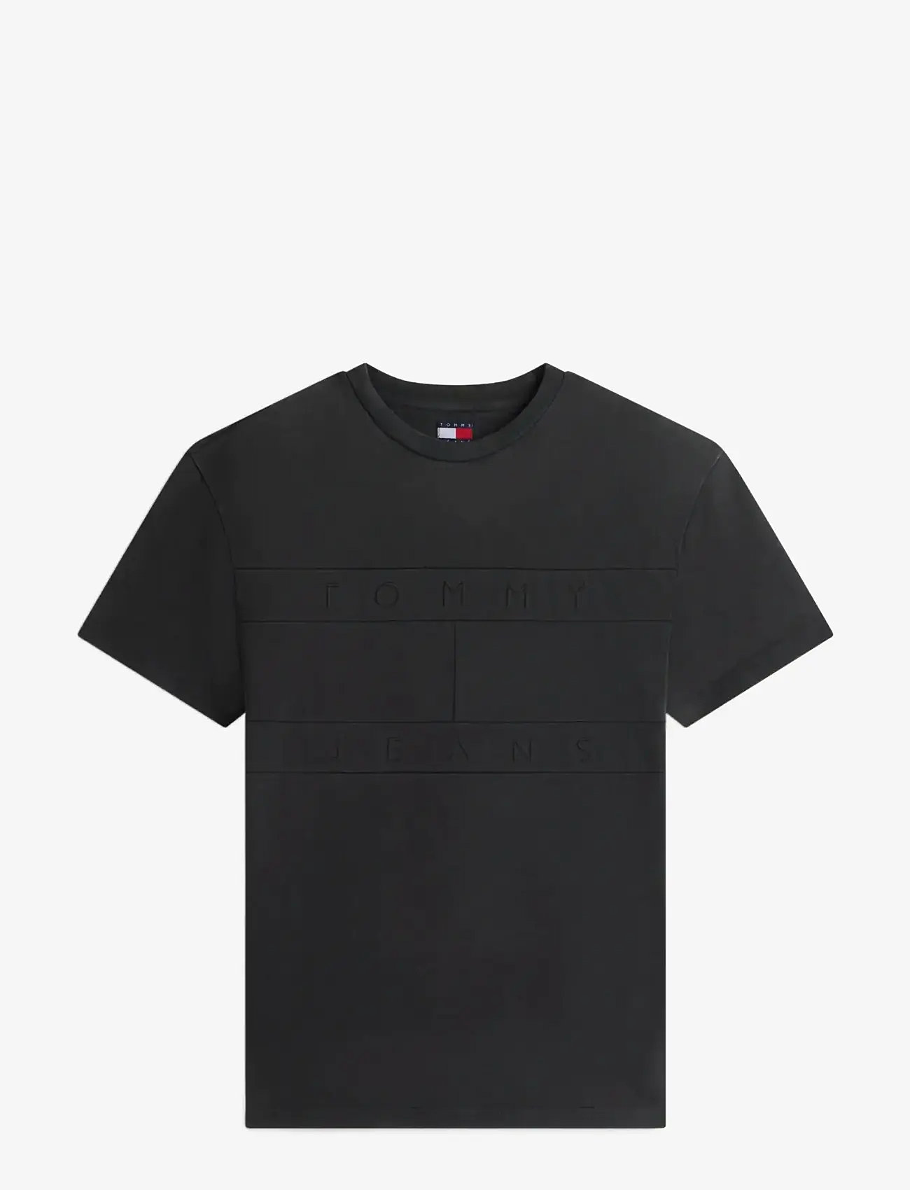 Tommy Jeans - TJM REG TONAL FLAG SS TEE - krótki rękaw - black - 1