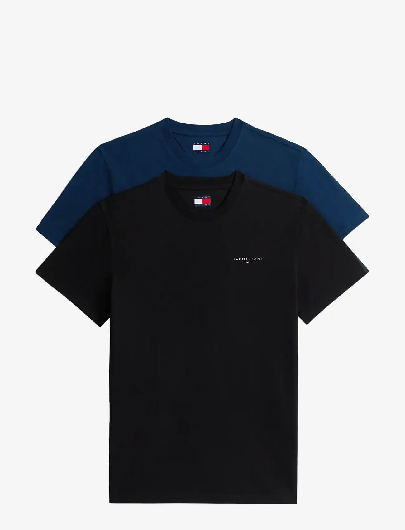Tommy Jeans - TJM SLIM LINEAR SS TEE 2PCK EXT - multipack t-shirts - black   dark night navy - 1