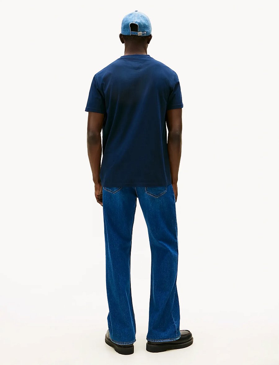 Tommy Jeans - TJM SLIM LINEAR SS TEE 2PACK EXT - t-paidat monipakkauksessa - black dark night navy - 3