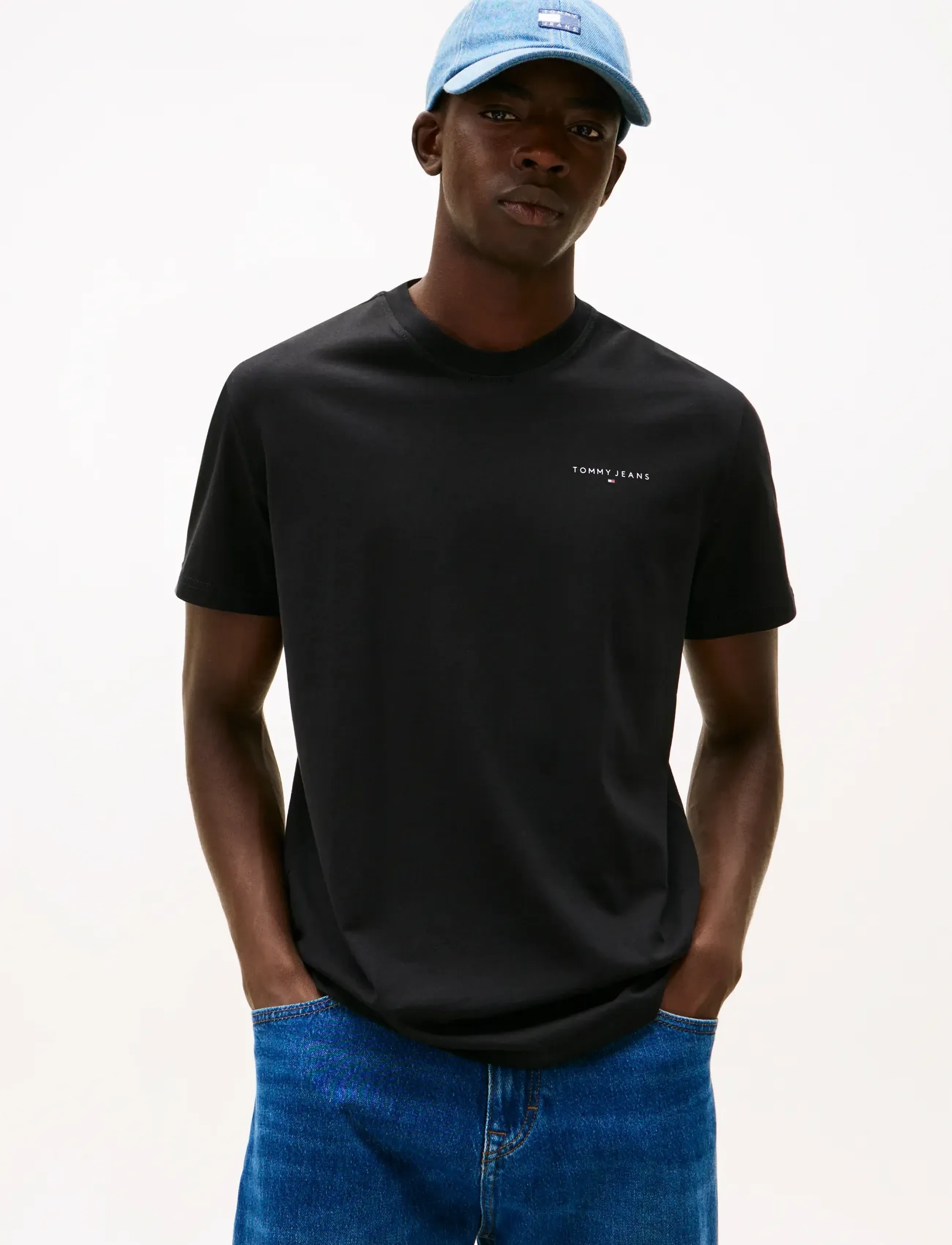 Tommy Jeans - TJM SLIM LINEAR SS TEE 2PACK EXT - multipack t-shirts - black   dark night navy - 5