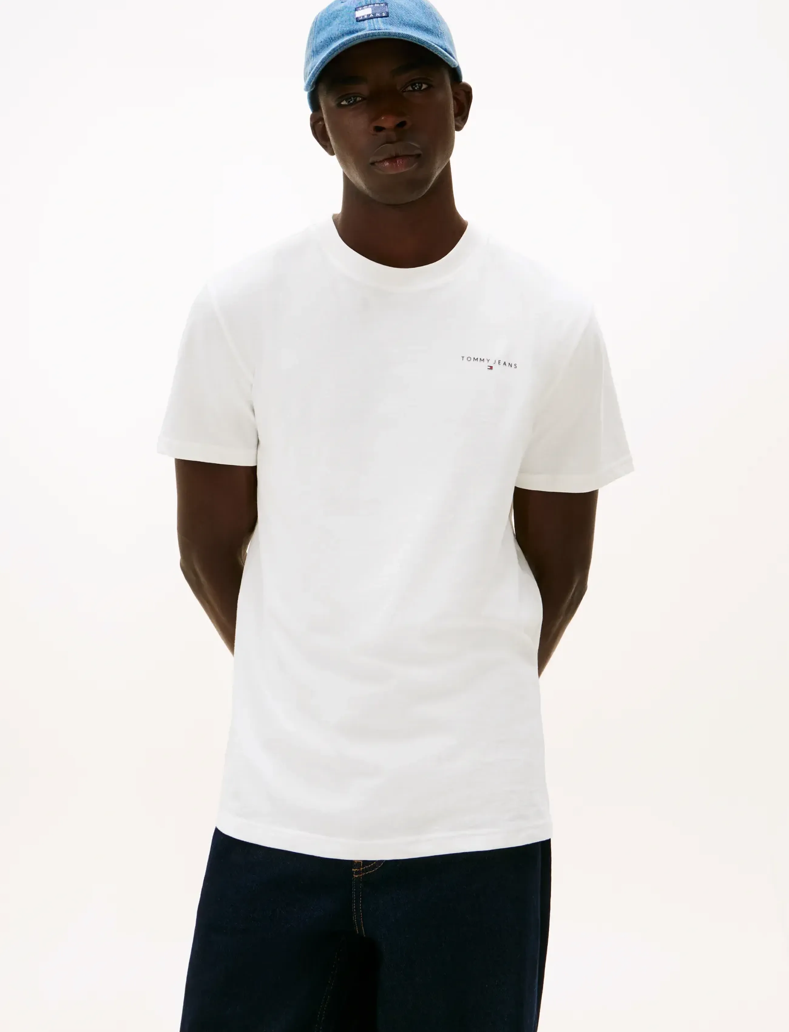 Tommy Jeans TJM SLIM LINEAR SS TEE 2PCK EXT - Tommy Hilfiger - ECRU   DARK NIGHT NAVY / navy