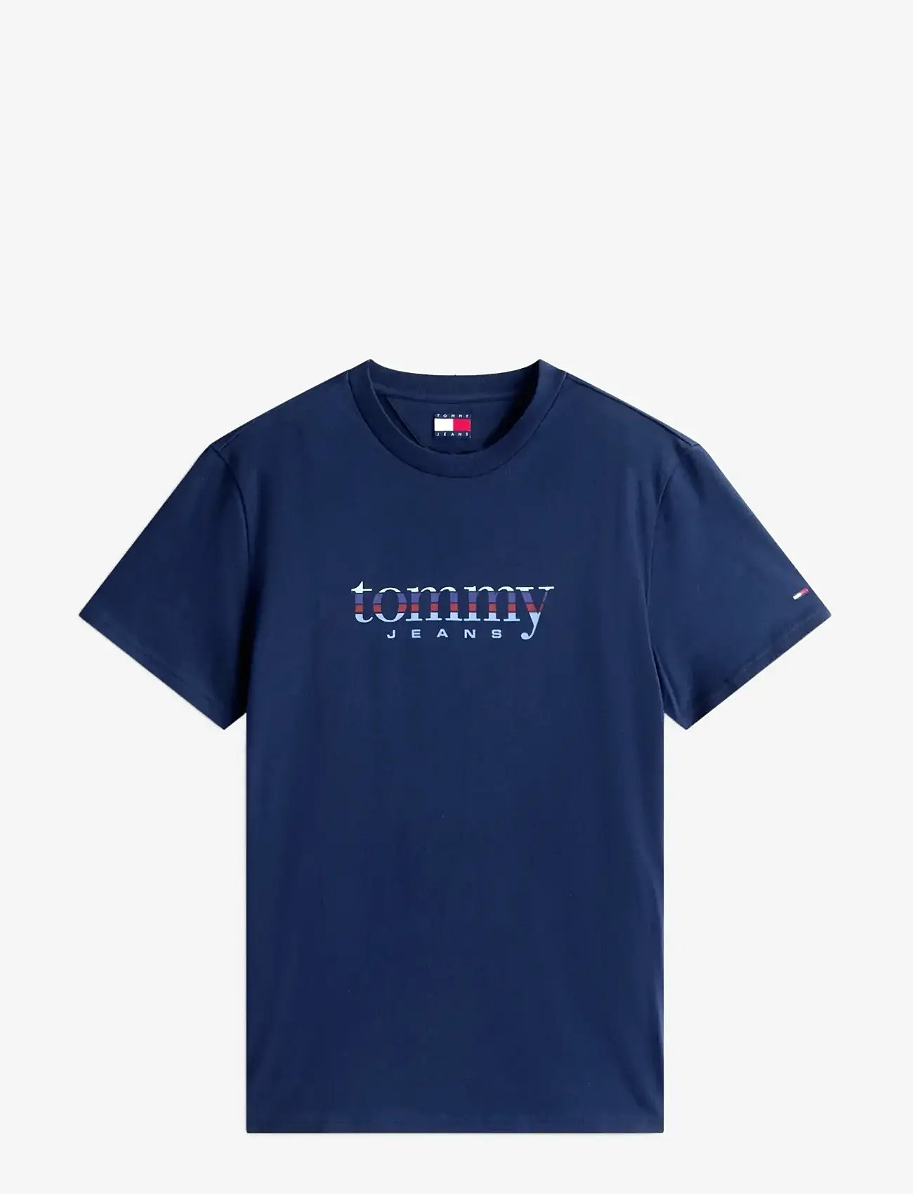 Tommy Jeans - TJM SLIM ENTRY DNA SS T EXT - kortærmede t-shirts - dark night navy - 1