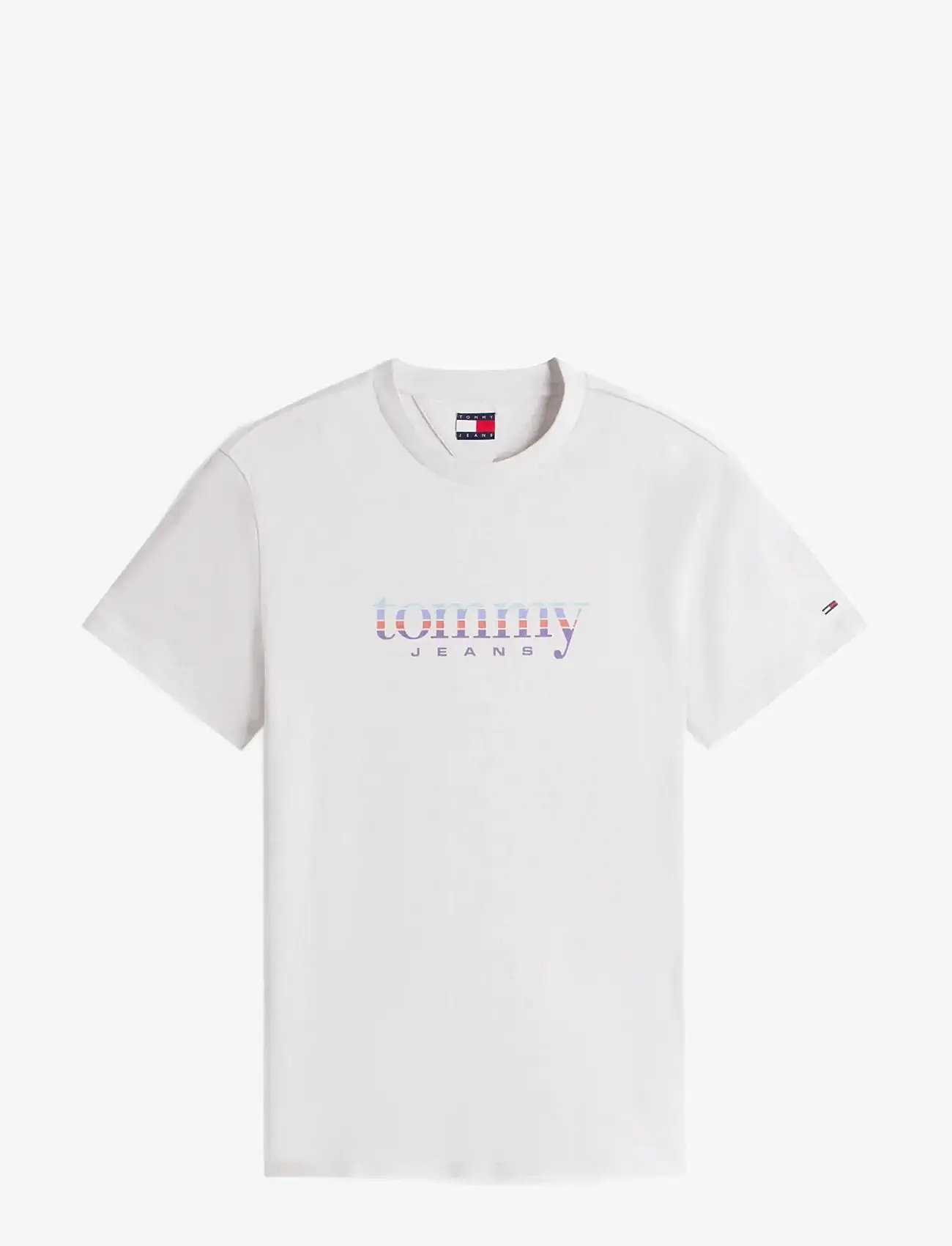 Tommy Jeans - TJM SLIM ENTRY DNA SS T EXT - kortærmede t-shirts - ice grey heather - 1