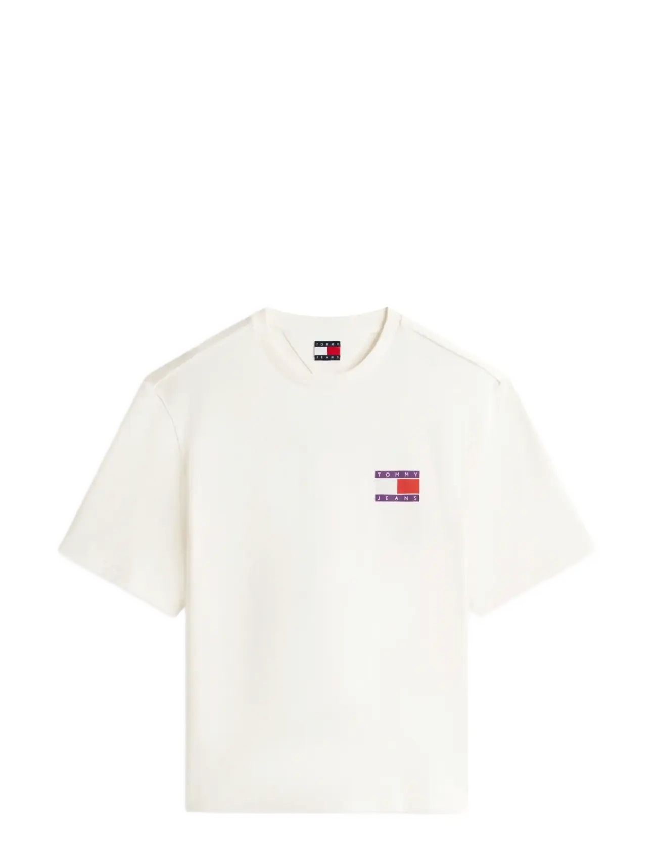 Tommy Jeans TJM 90S PEAKS BACKPRINT SS TEE - T-shirts - ANCIENT WHITE / white