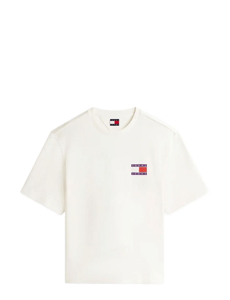 Tommy Jeans - TJM 90S PEAKS BACKPRINT SS TEE - kurzärmelig - ancient white - 1