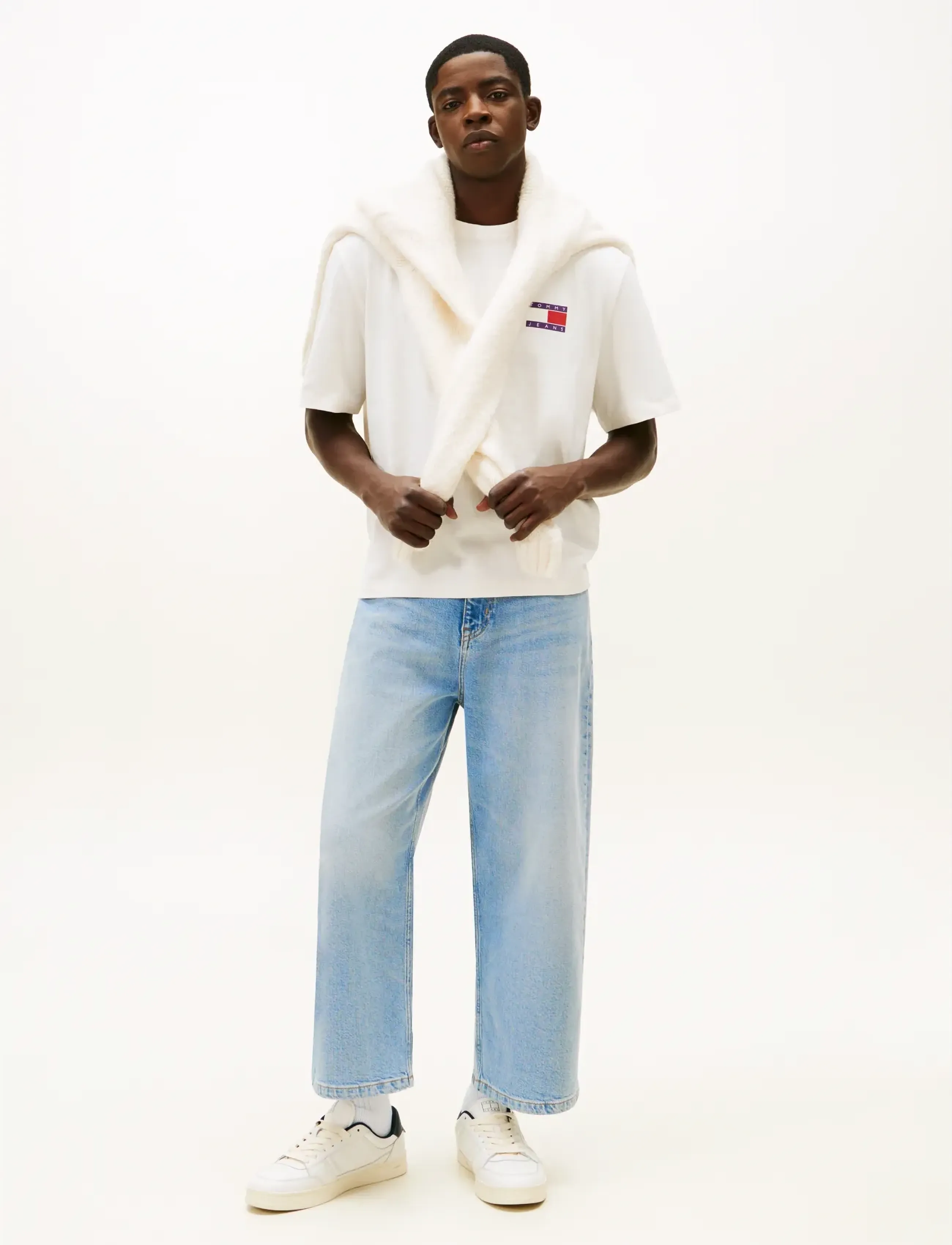 Tommy Jeans - TJM 90S PEAKS BACKPRINT SS TEE - short-sleeved t-shirts - ancient white - 3