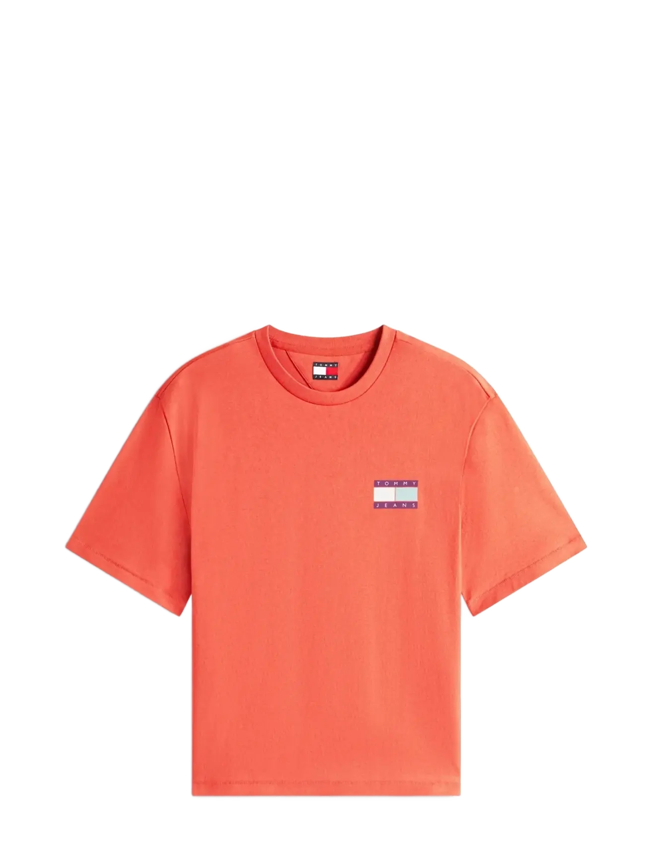 Tommy Jeans TJM 90S PEAKS BACKPRINT SS TEE - T-shirts - TERRACOTTA RED / coral
