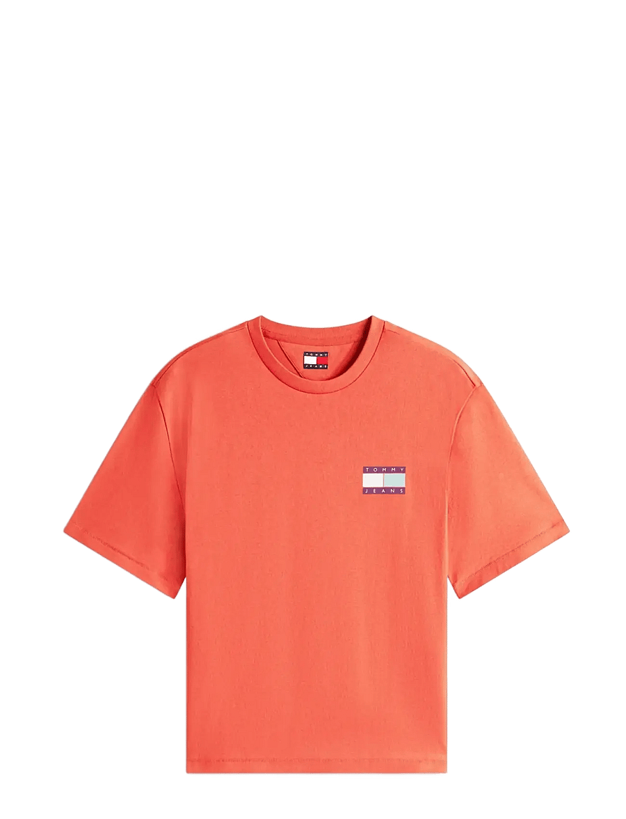 Tommy Jeans - TJM 90S PEAKS BACKPRINT SS TEE - kurzärmelige t-shirts - terracotta red - 1