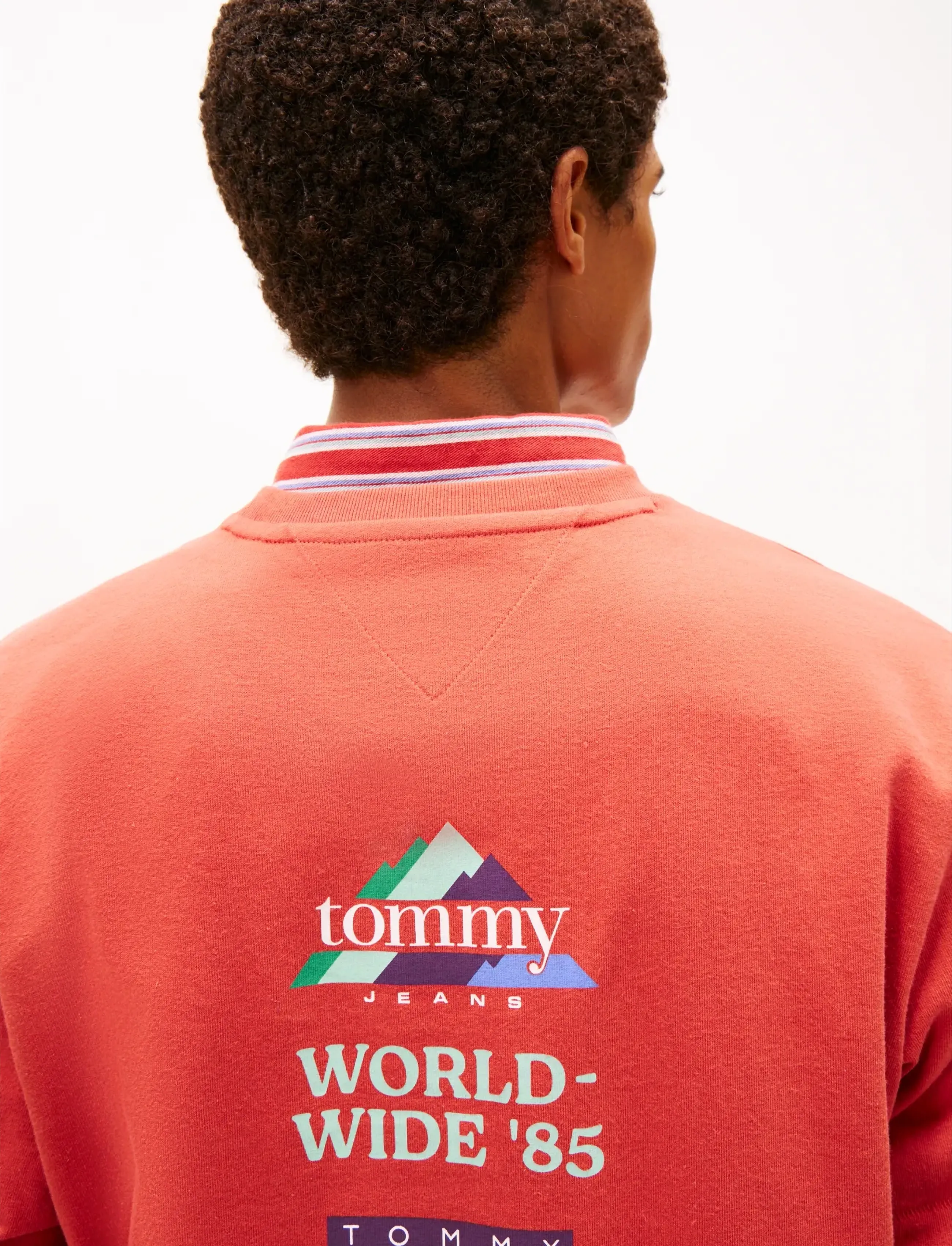 Tommy Jeans - TJM 90S PEAKS BACKPRINT SS TEE - short-sleeved t-shirts - terracotta red - 4