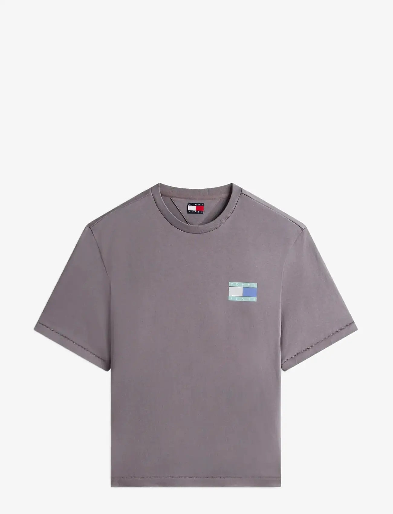 Tommy Jeans - TJM 90S PEAKS BACKPRINT SS TEE - kurzärmelig - washed black - 1