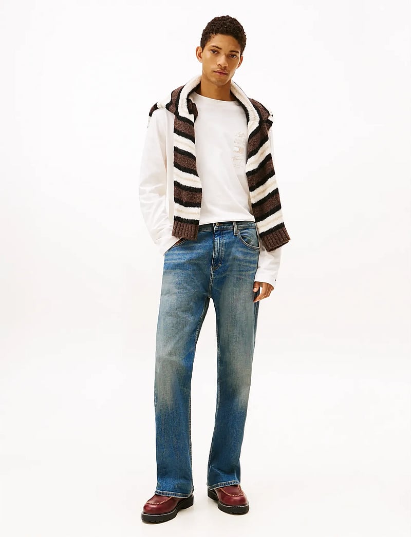 Tommy Jeans - TJM RLX PEAKS LS TEE - långärmade t-shirts - ancient white - 3