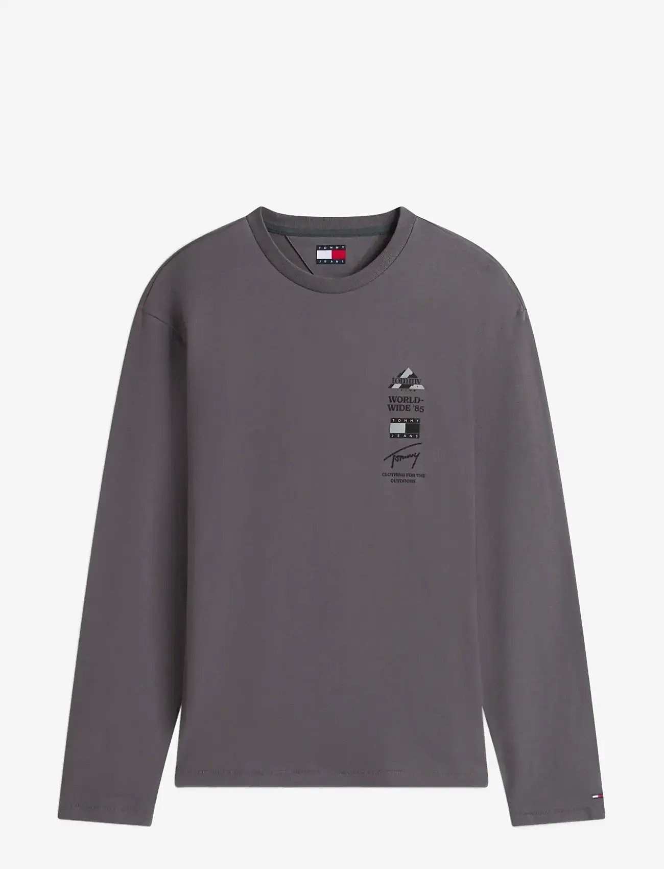 Tommy Jeans - TJM RLX PEAKS LS TEE - langärmelig - washed black - 1