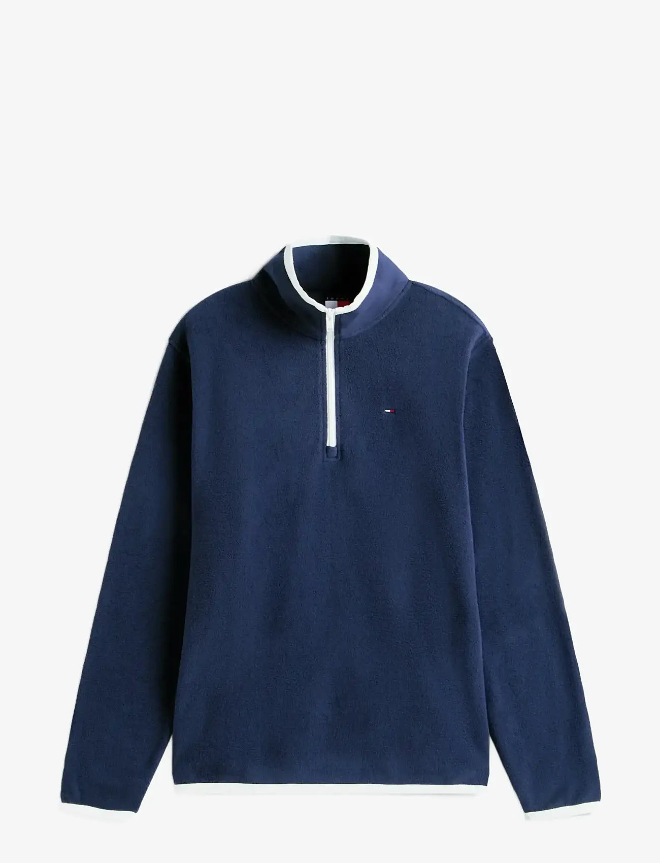 Tommy Jeans - TJM REG S FLAG POLAR FLEECE QZ - half zip-tröjor - dark night navy - 1