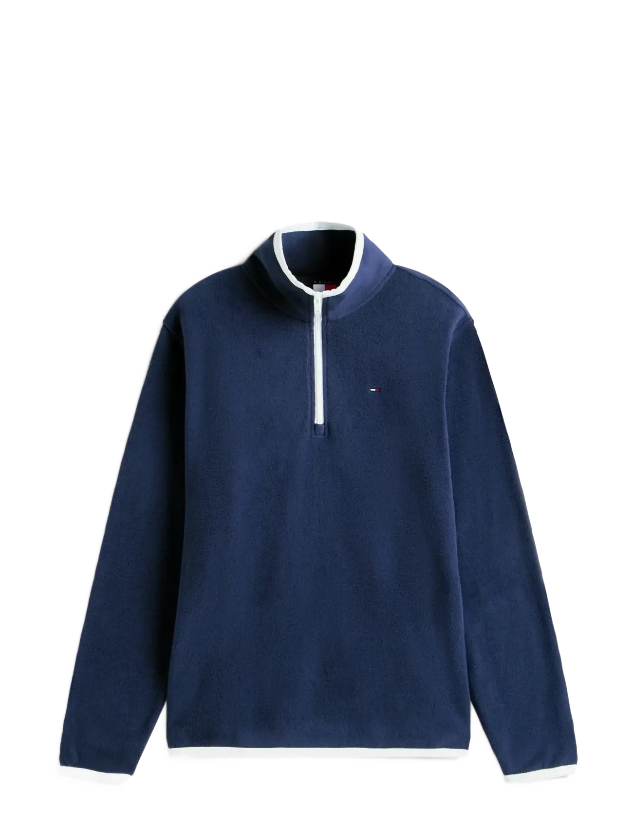 Tommy Jeans TJM REG S FLAG POLAR FLEECE QZ - Kleidung - DARK NIGHT NAVY / navy