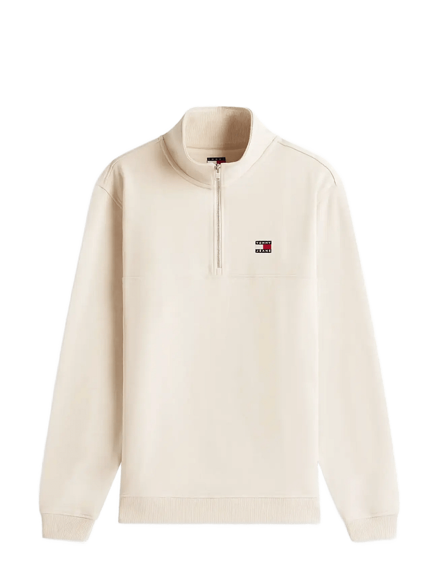 Tommy Jeans - TJM REG BADGE QZ EXT - hettupeysur - ancient white htr - 1