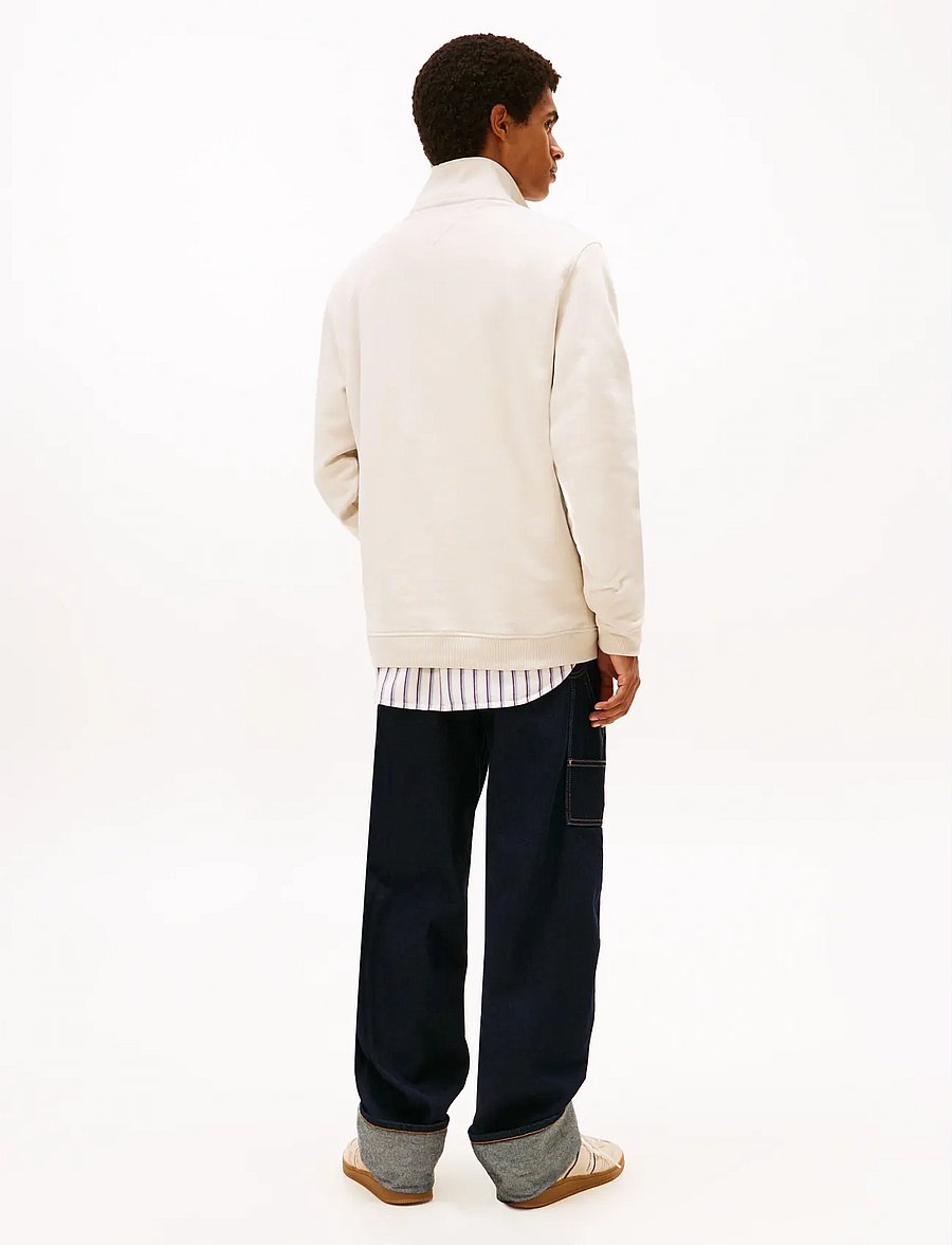 Tommy Jeans - TJM REG BADGE QZ EXT - hettupeysur - ancient white htr - 2