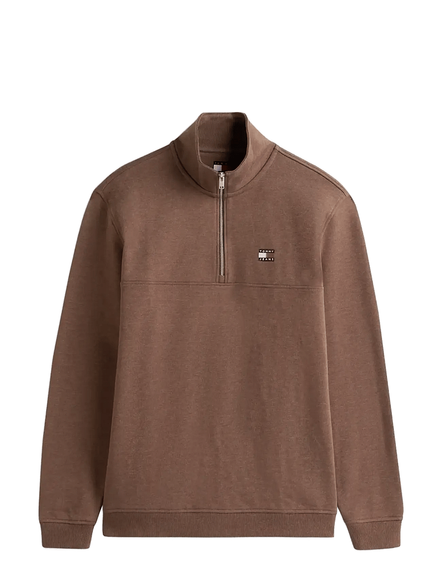 Tommy Jeans - TJM REG BADGE QZ EXT - dressipluusid - black walnut htr - 1