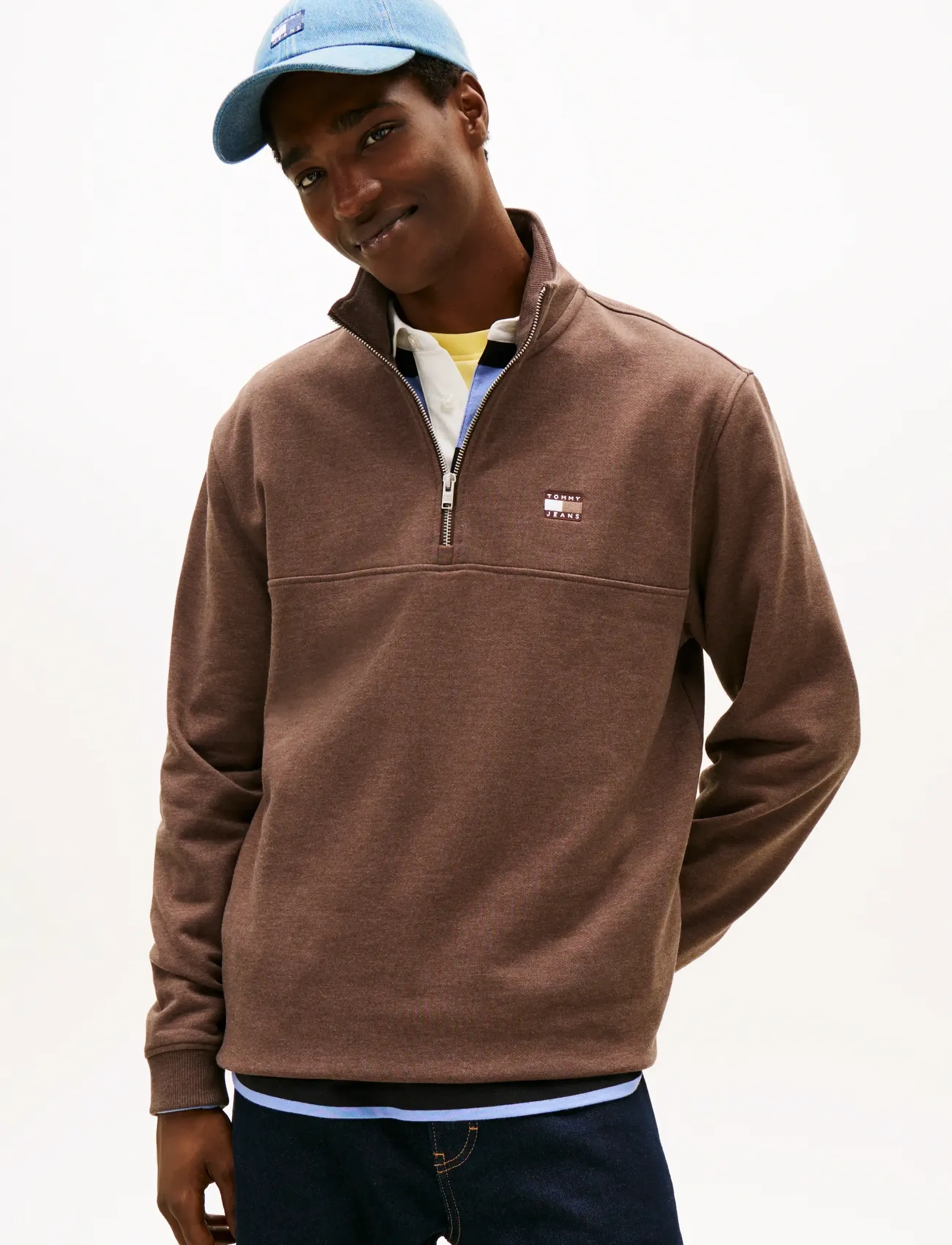 Tommy Jeans TJM REG BADGE QZ EXT - Tommy Jeans - BLACK WALNUT HTR / brown