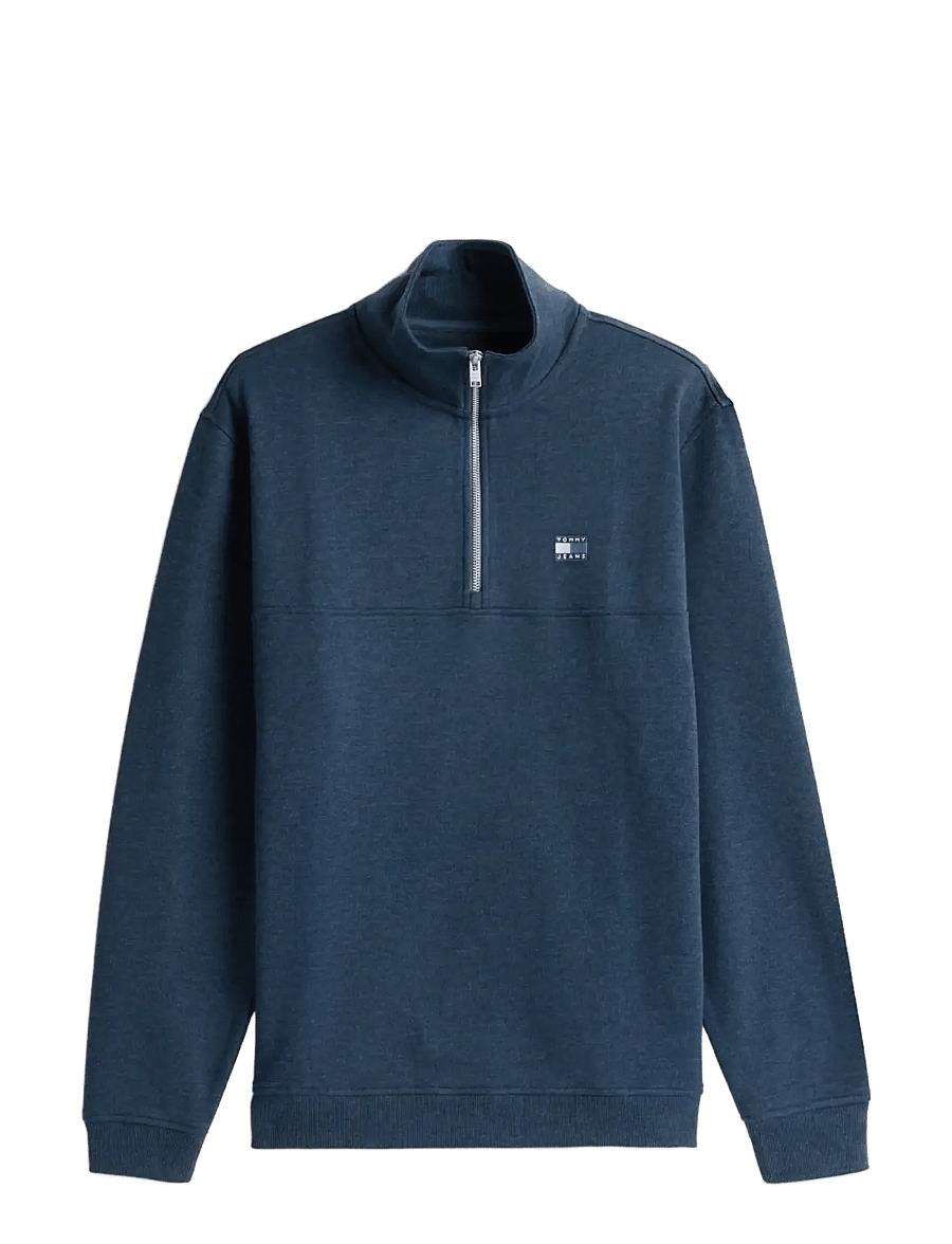 Tommy Jeans - TJM REG BADGE QZ EXT - dressipluusid - dark night navy htr - 1
