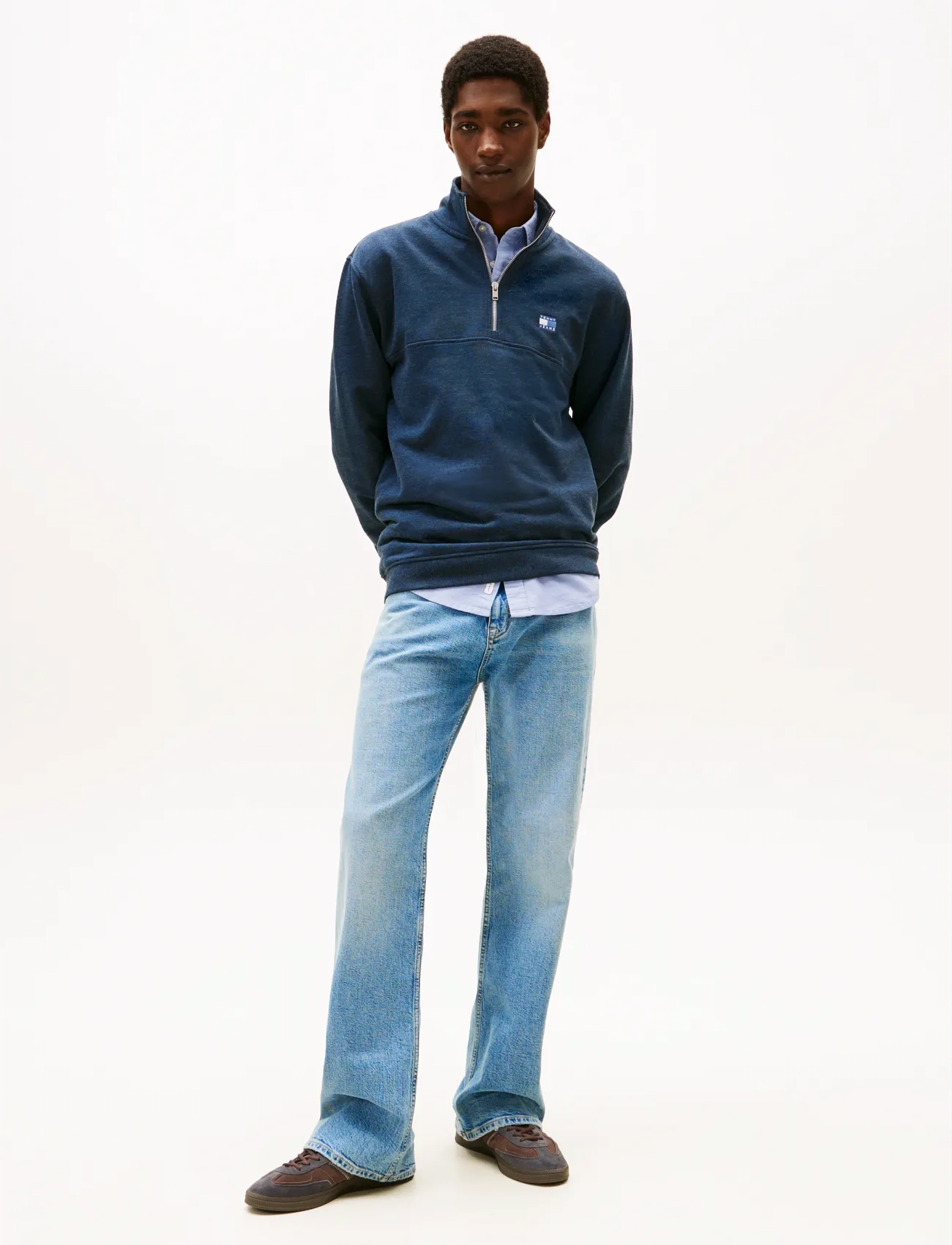 Tommy Jeans - TJM REG BADGE QZ EXT - osta stiili järgi - dark night navy htr - 2