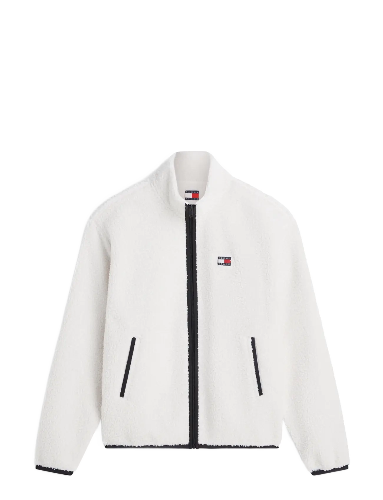Tommy Jeans - TJM RLX BADGE ZIP-THRU TEDDY EXT - teddytröjor - cream - 1